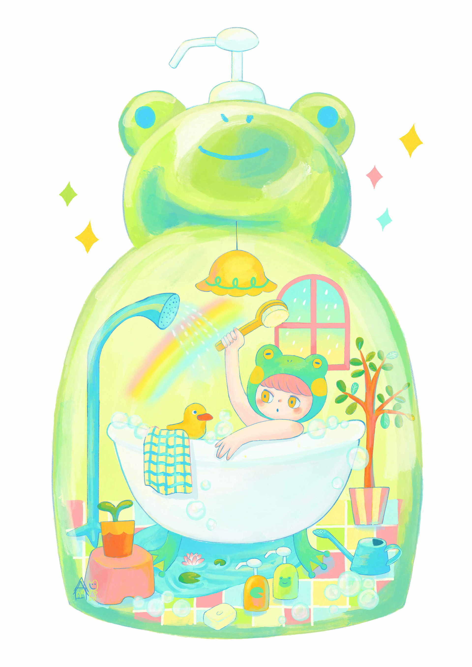 〇147 けろけろバスルーム