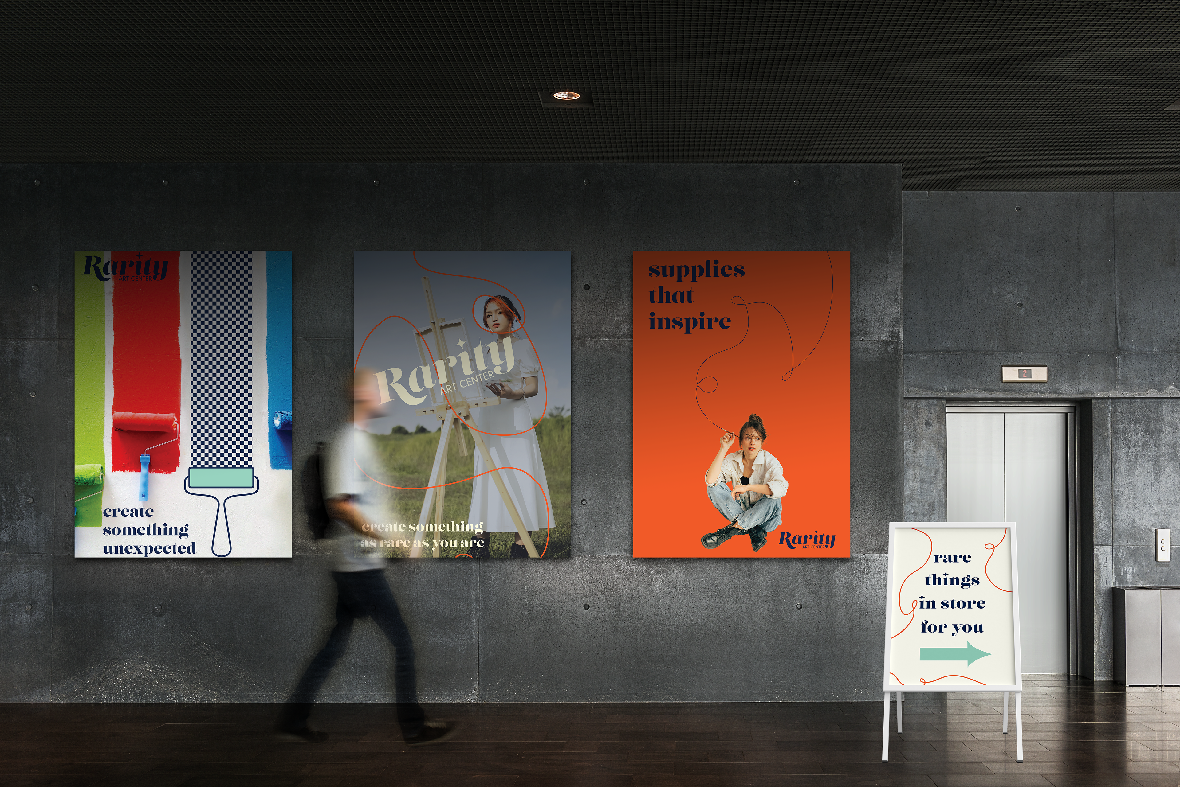 Poster Set with A-Frame Sign