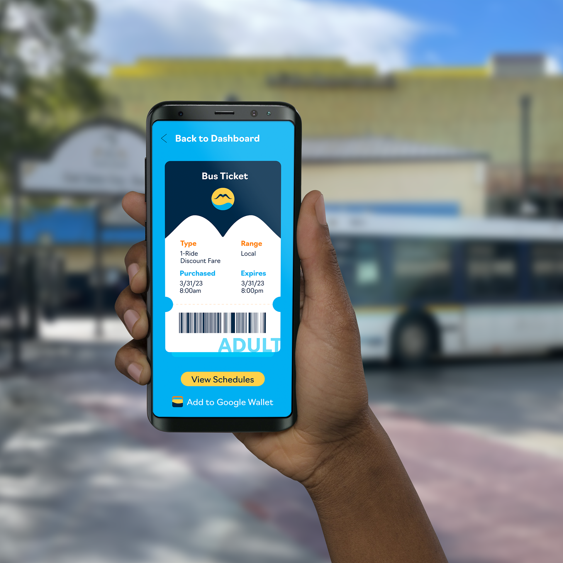 E-tickets can be accessed online, or QR code on the back of the physical ticket.