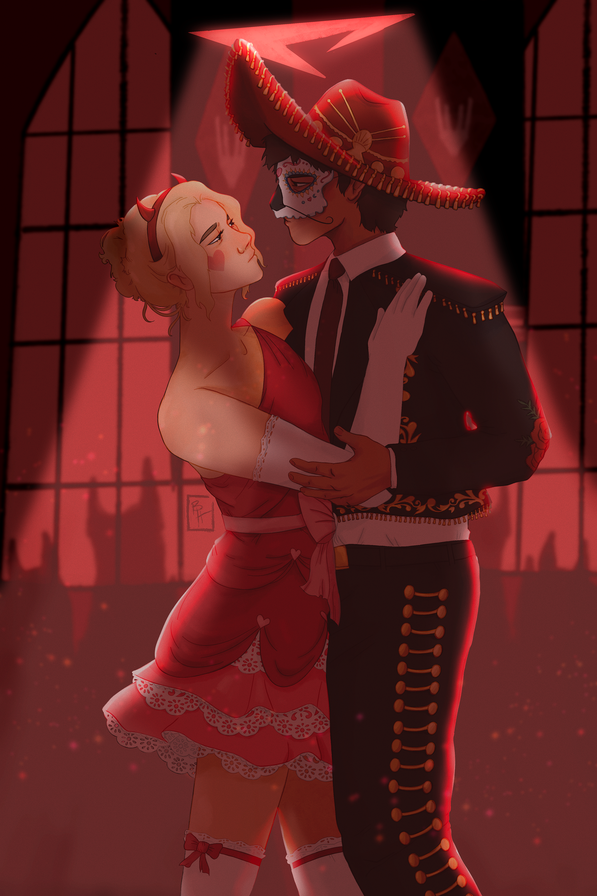 "Blood Moon Ball" Procreate 2022