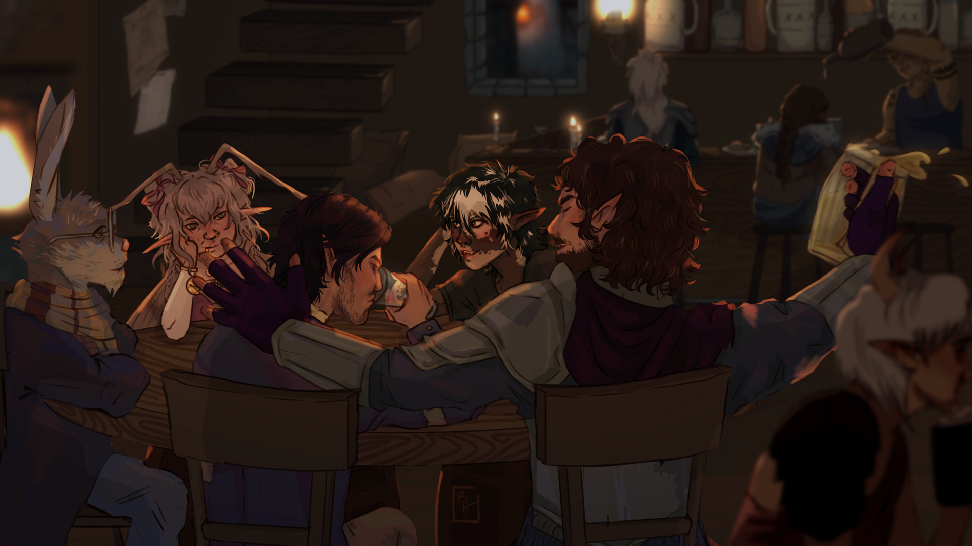"Happy Hour" Procreate 2024