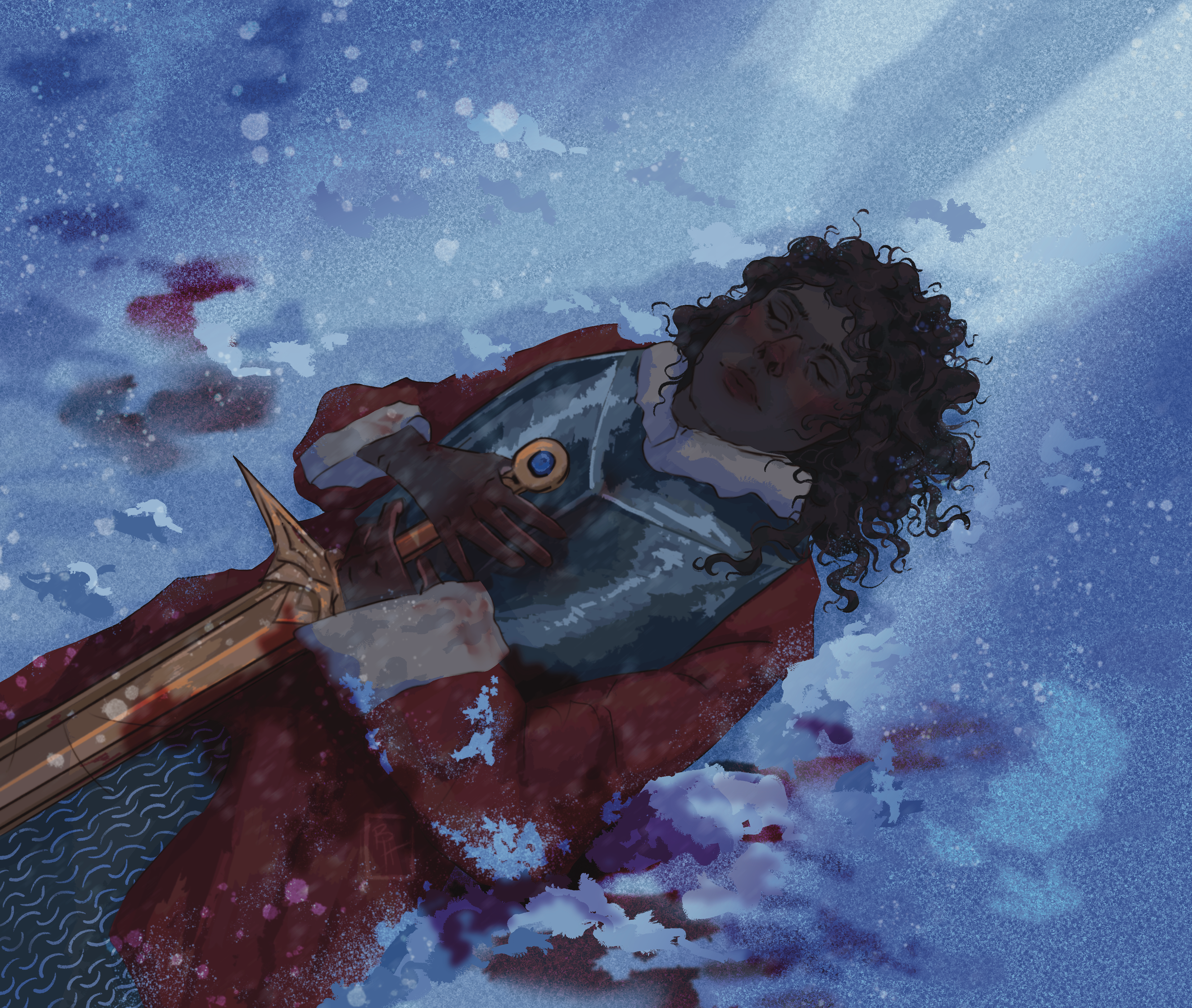 "Blood Upon the Snow: ART FIGHT 2024" Procreate 2024