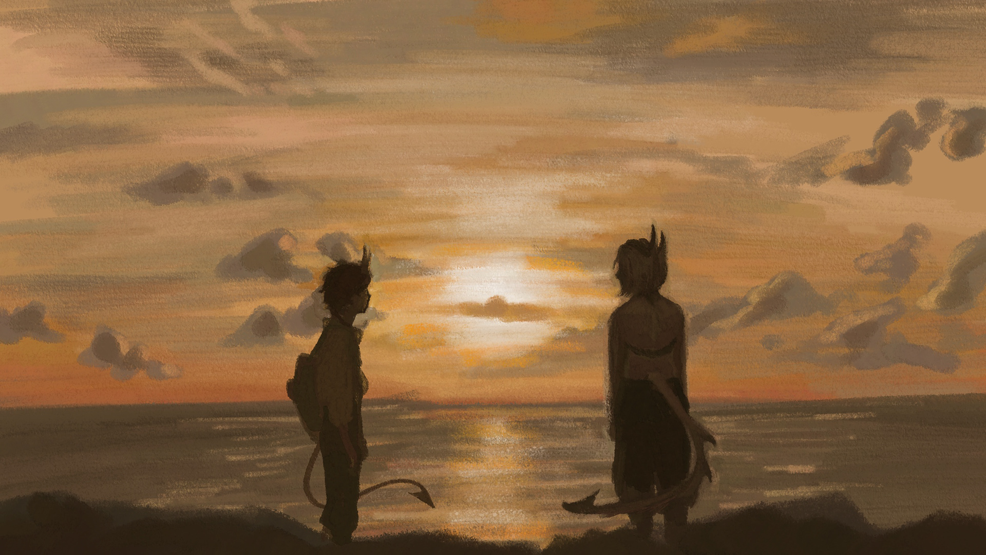 "Screengrab Study - LESLIE + CHRISTOPHER" Procreate 2025