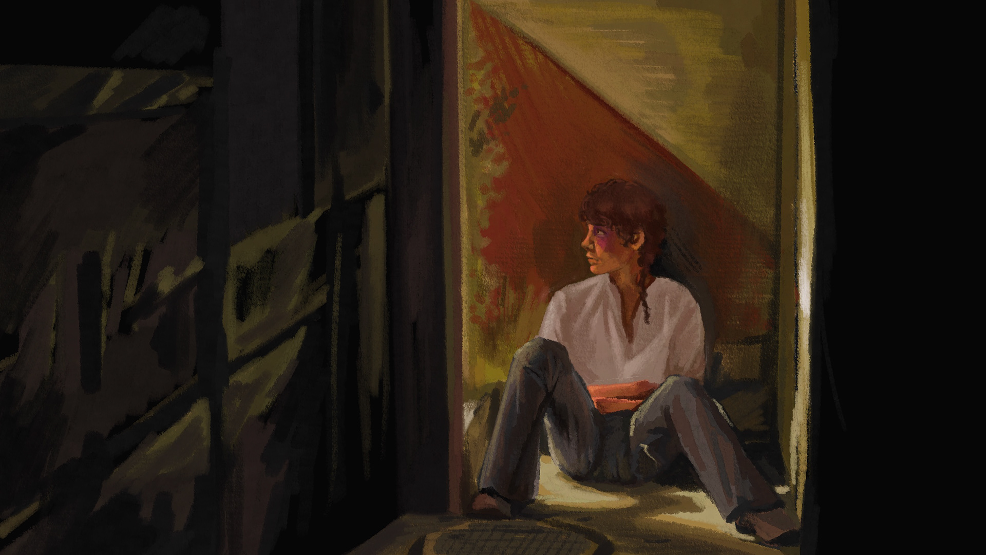 "Screengrab Study - LESLIE" Procreate 2025