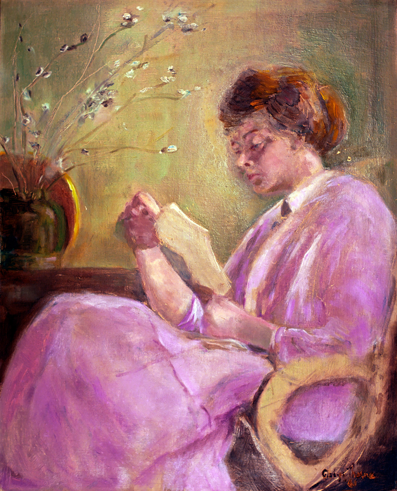 Woman Reading, 16" x20" GMT 021.
