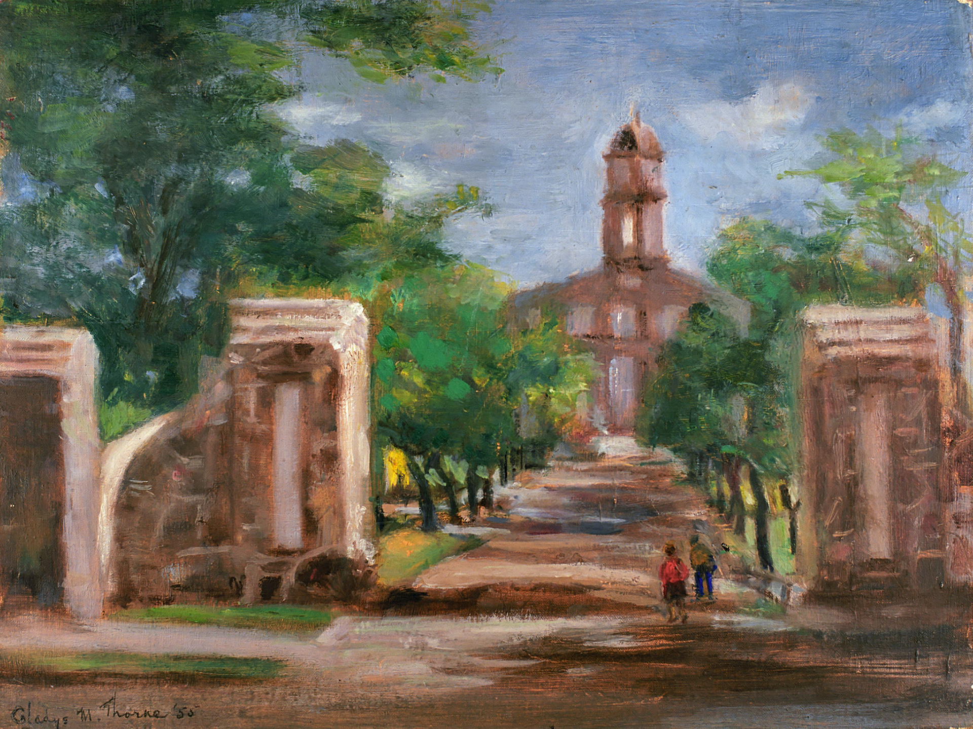 "New Gates", 16" x 12" GMT 022.  1955. Dalhousie.University.