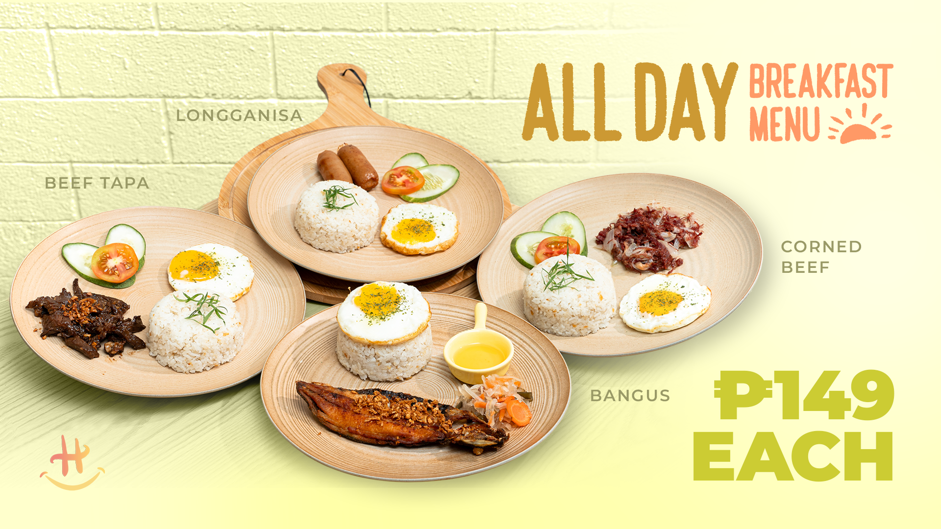All Day Breakfast Menu - TV