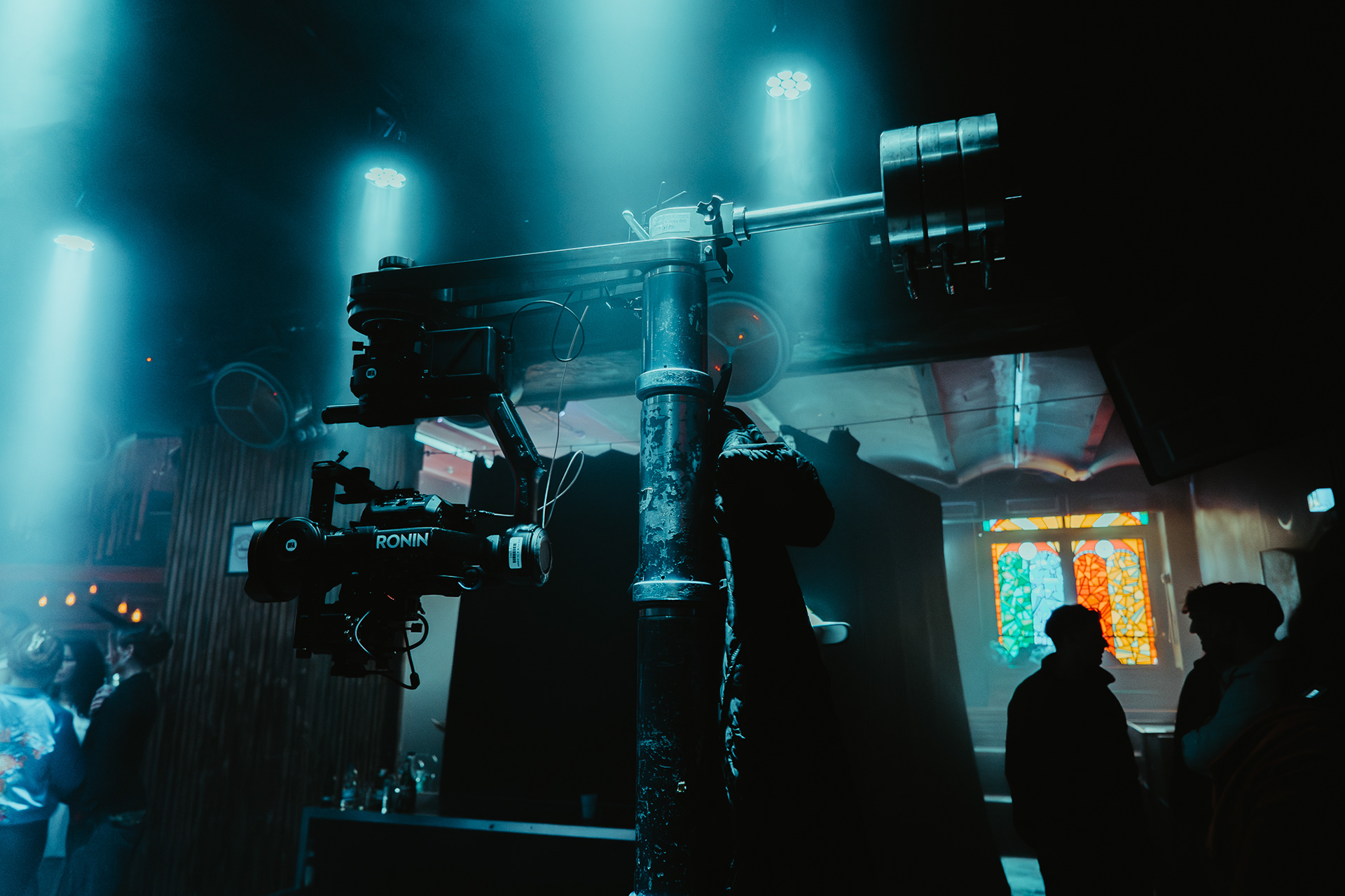 Dolly setup in Berlin nightclub