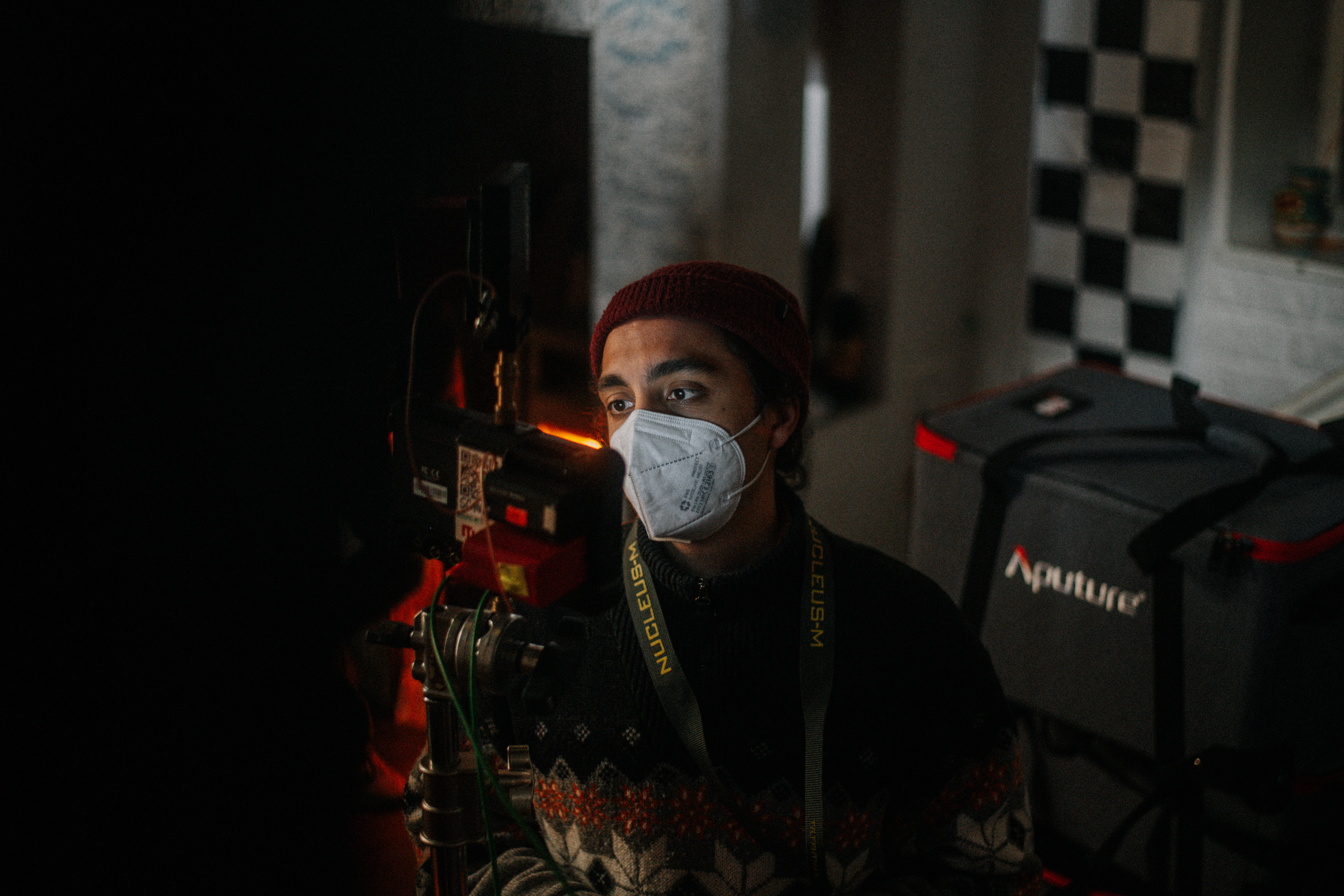 pulling focus on the set of TERPENTIN