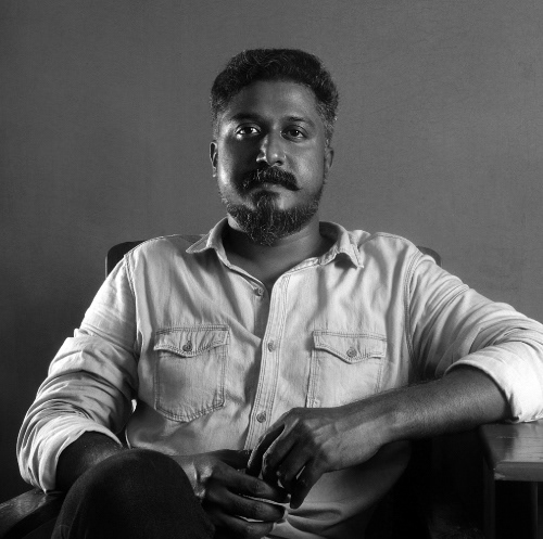 Photograph of the Malayalam Calligrapher Sumeesh