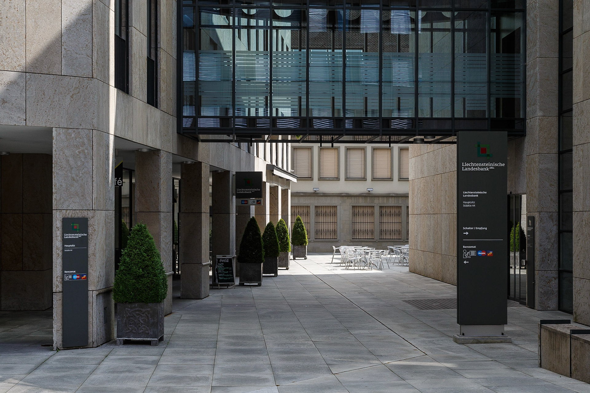 Sicht auf die Liechtensteinische Landesbank