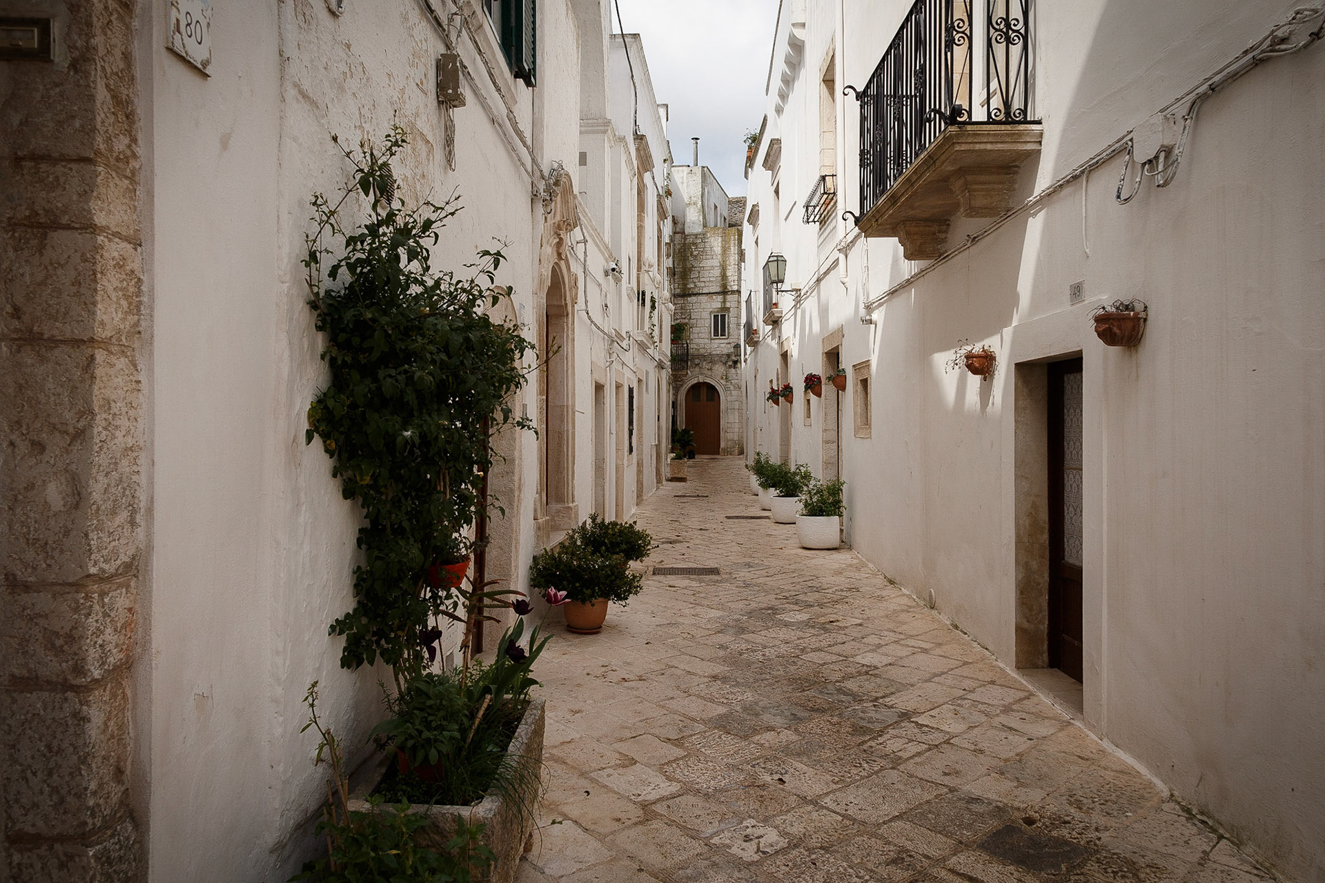 Locorotondo, Hinterhof Idylle