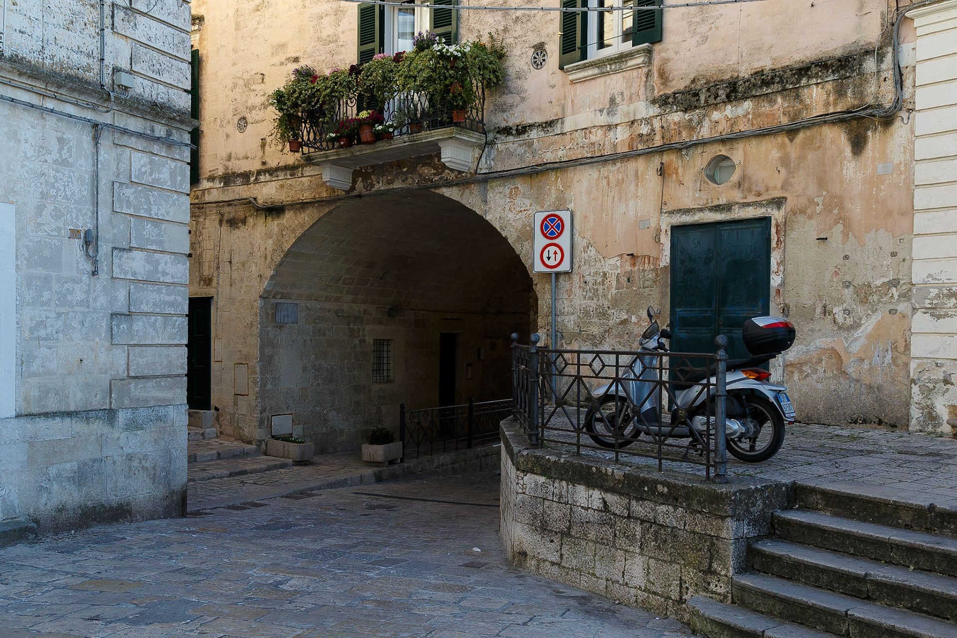 Sassi di Matera, Hinterhof Idylle