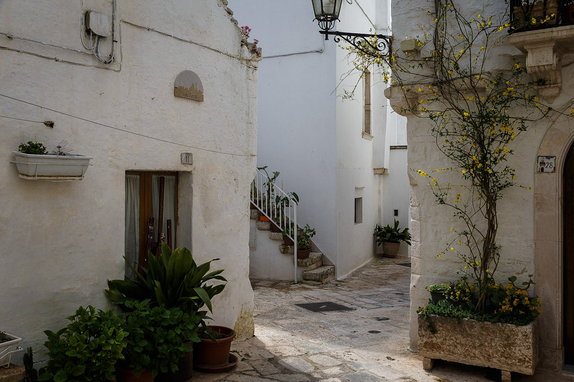 Locorotondo, Hinterhof Idylle