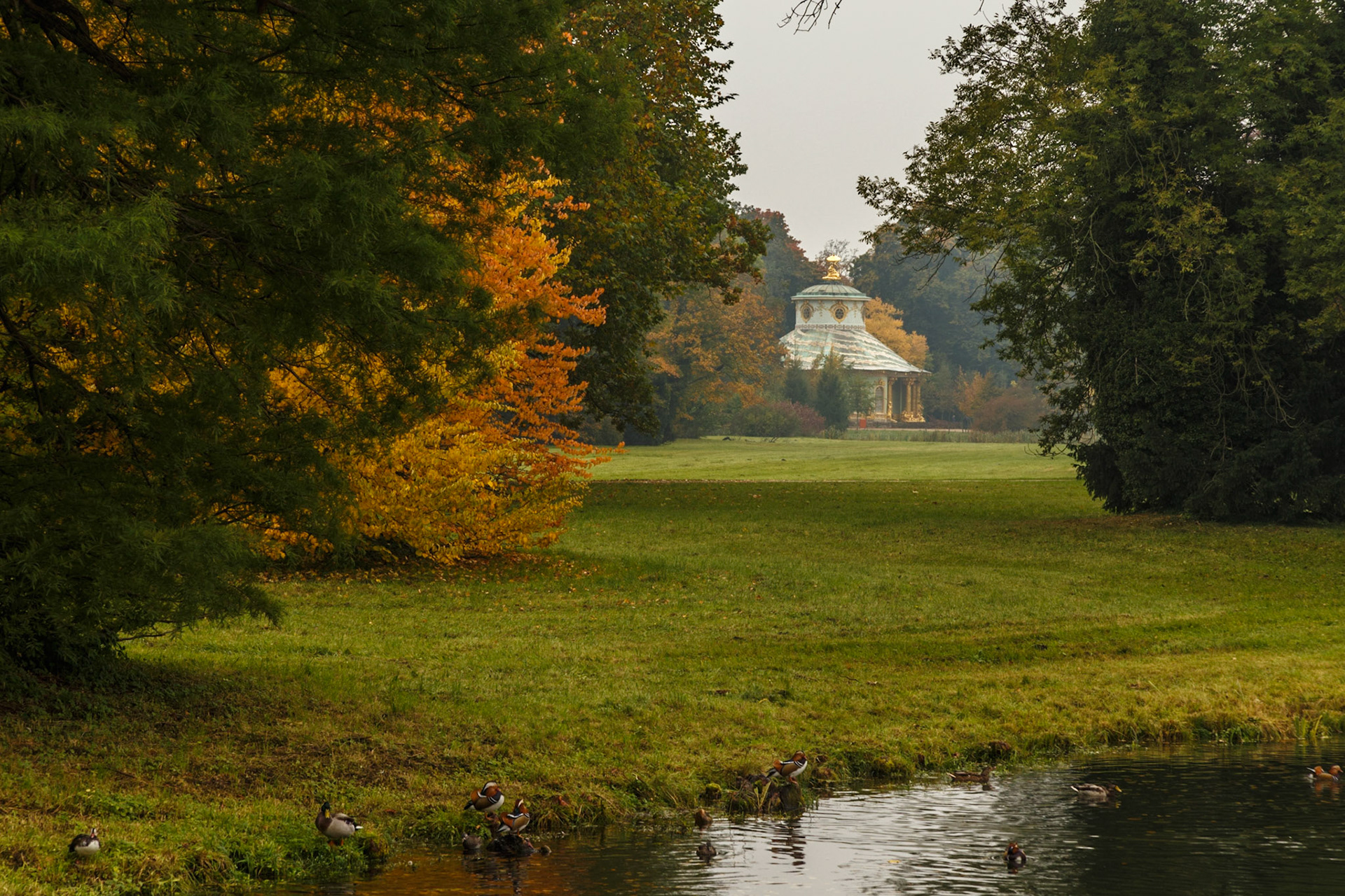 Herbstlicher Schlosspark Sanssouci