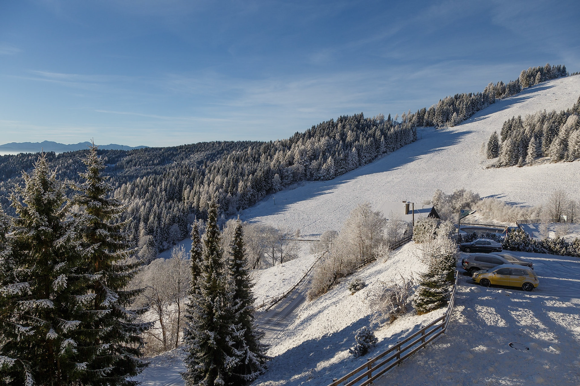 Simonhöhe bei Sankt Urban / Kärnten / Österreich