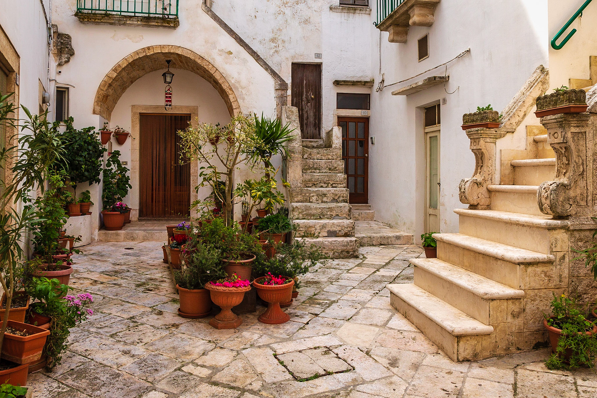 Locorotondo, Hinterhof Idylle