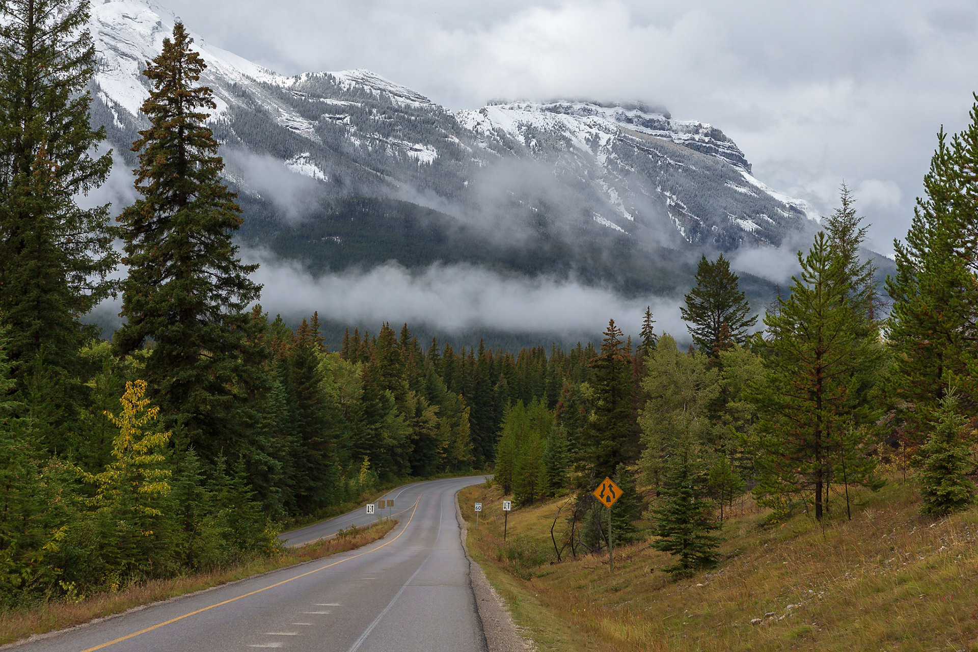 Von Banff nach Lake Louise - rechts und links des Hwy 1A