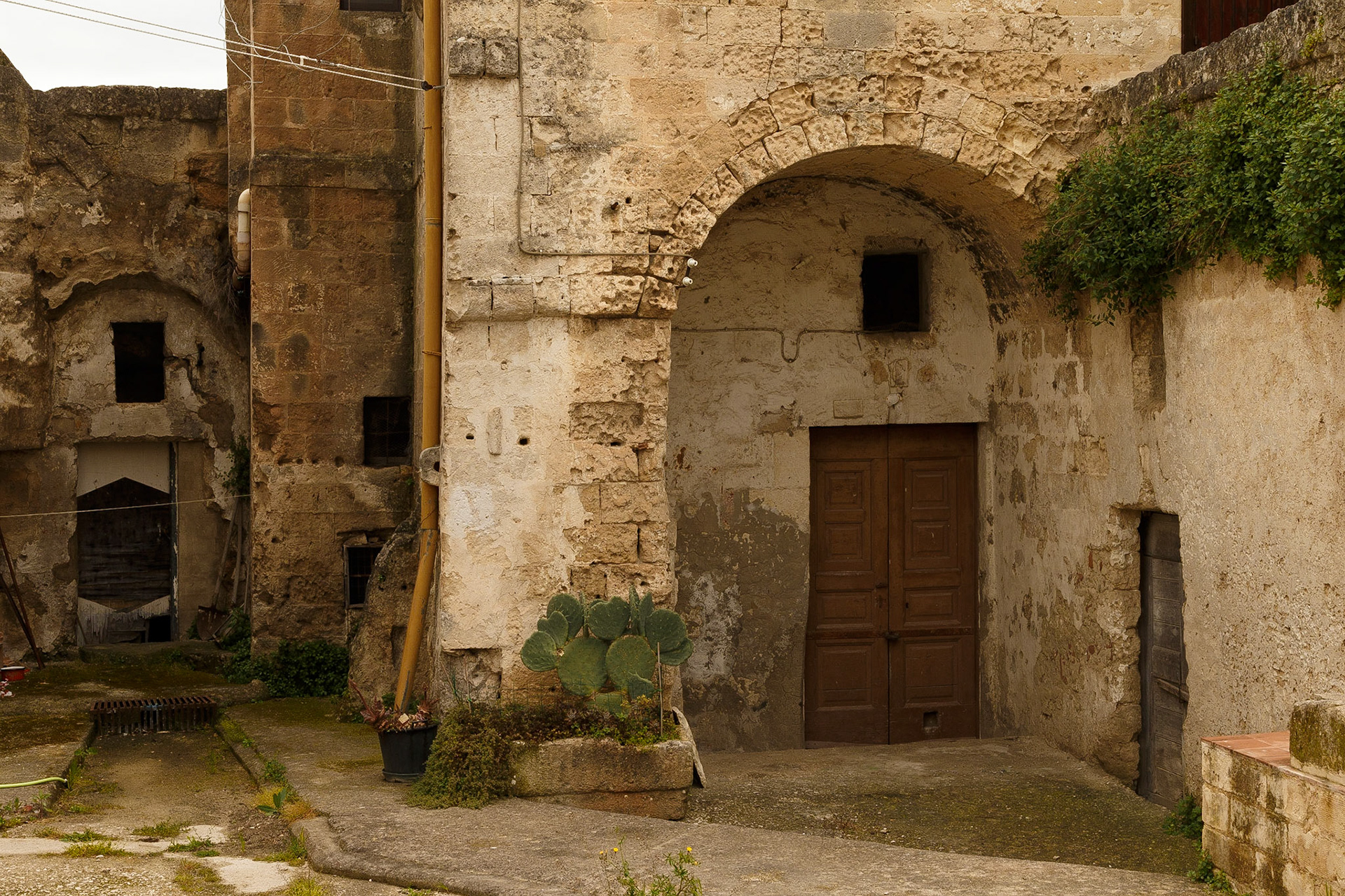 Sassi di Matera, Hinterhof Idylle