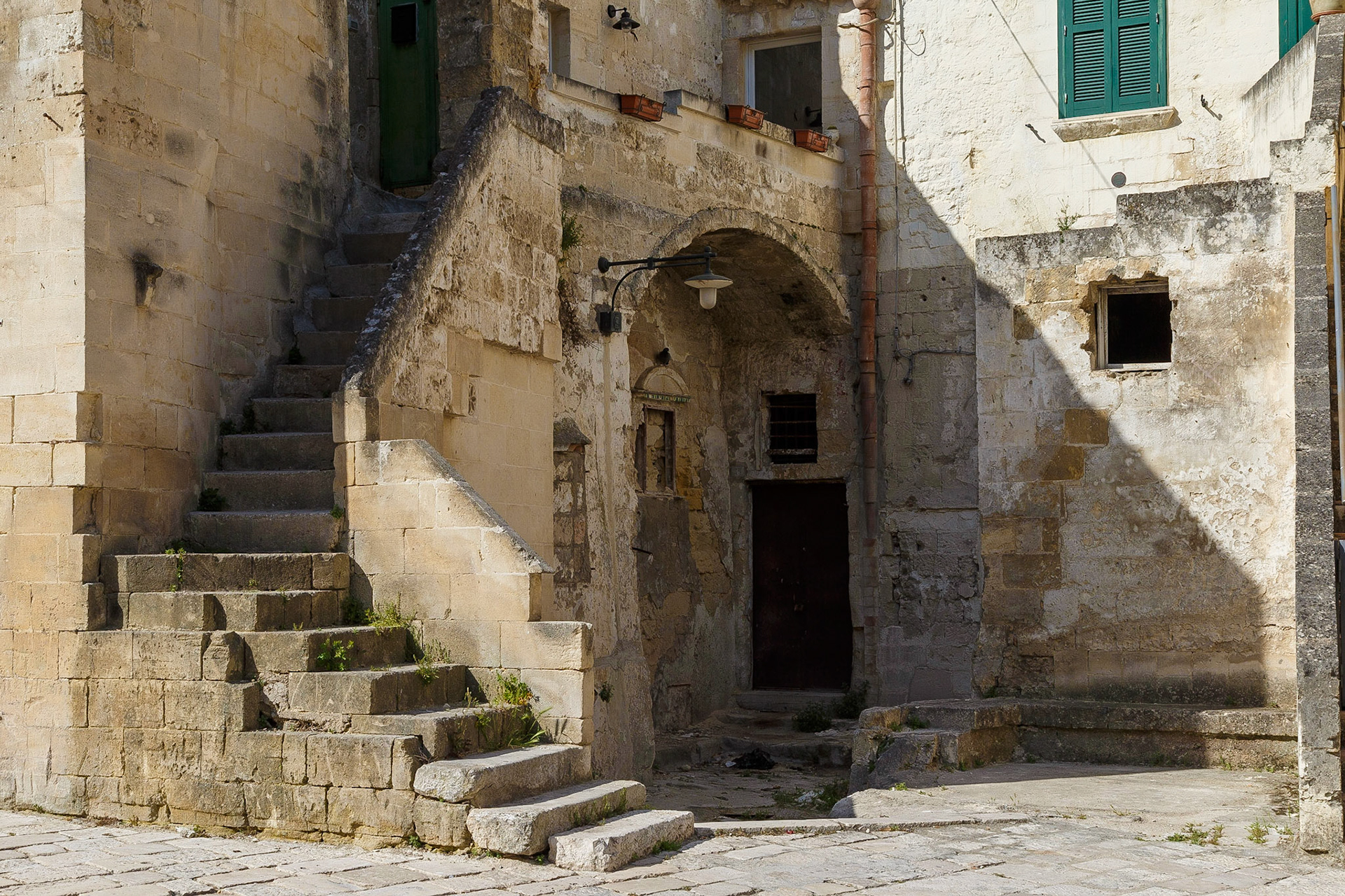 Sassi di Matera, Hinterhof Idylle