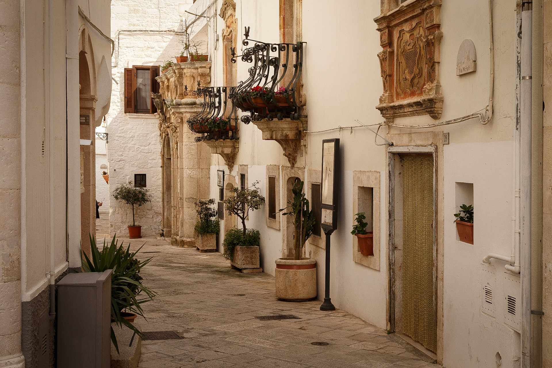 Locorotondo, Hinterhof Idylle