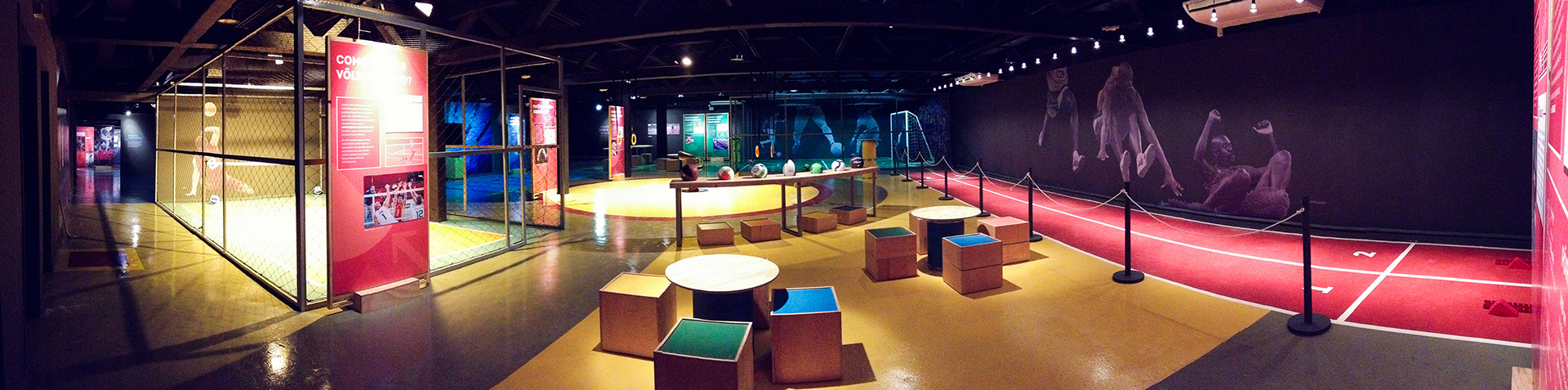 Disarme Grafico_exposição Movimente-se! A física dos esportes, panorâmica.