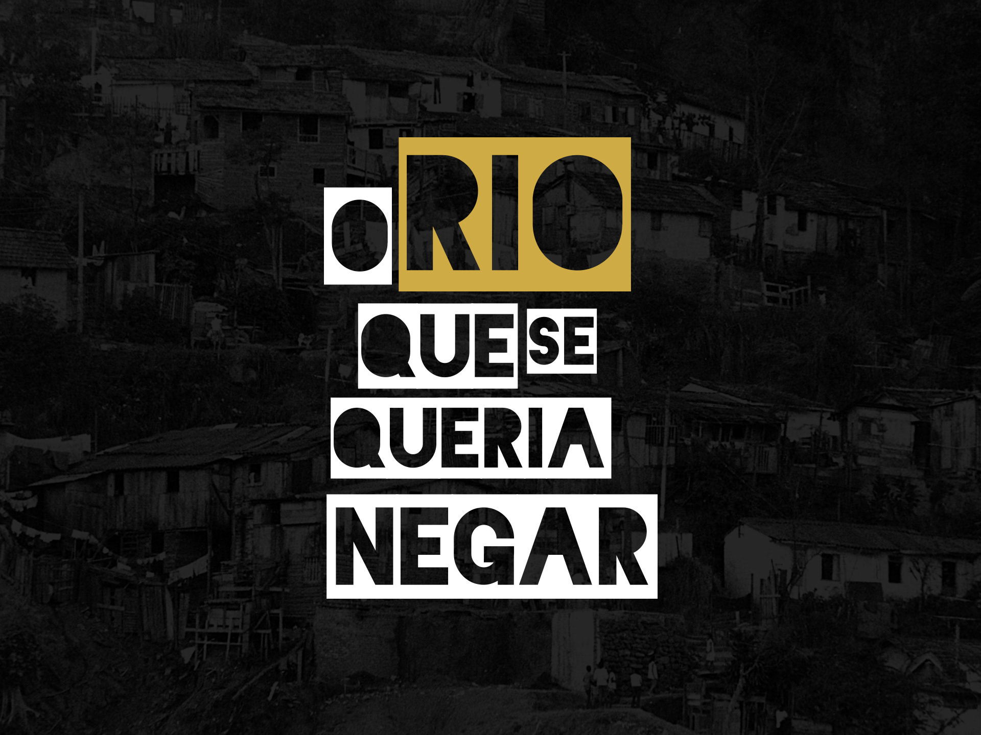 Disarme Grafico_exposição O Rio que se queria negar, lettering