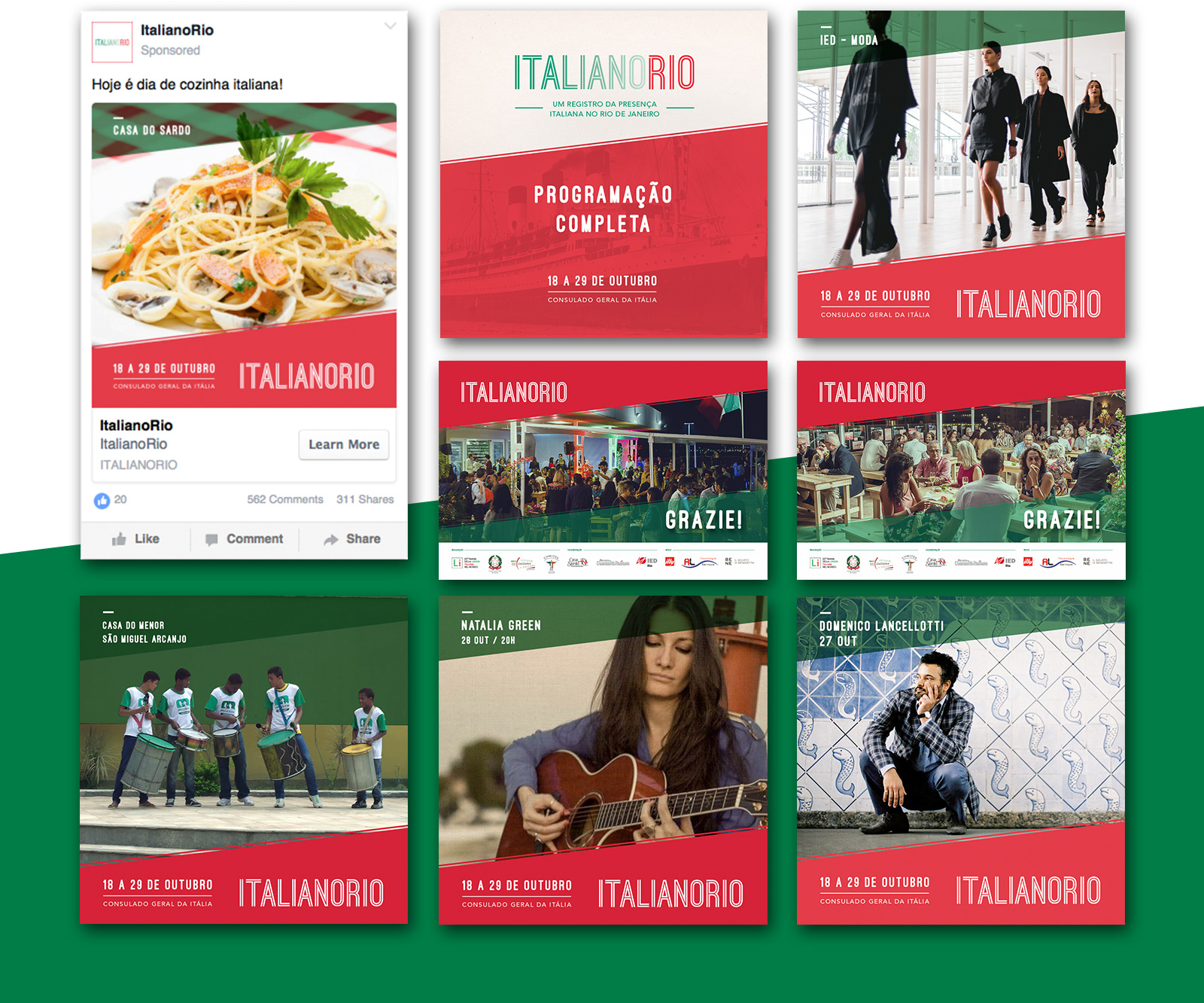 Disarme Grafico_exposição ItalianoRio, redes sociais