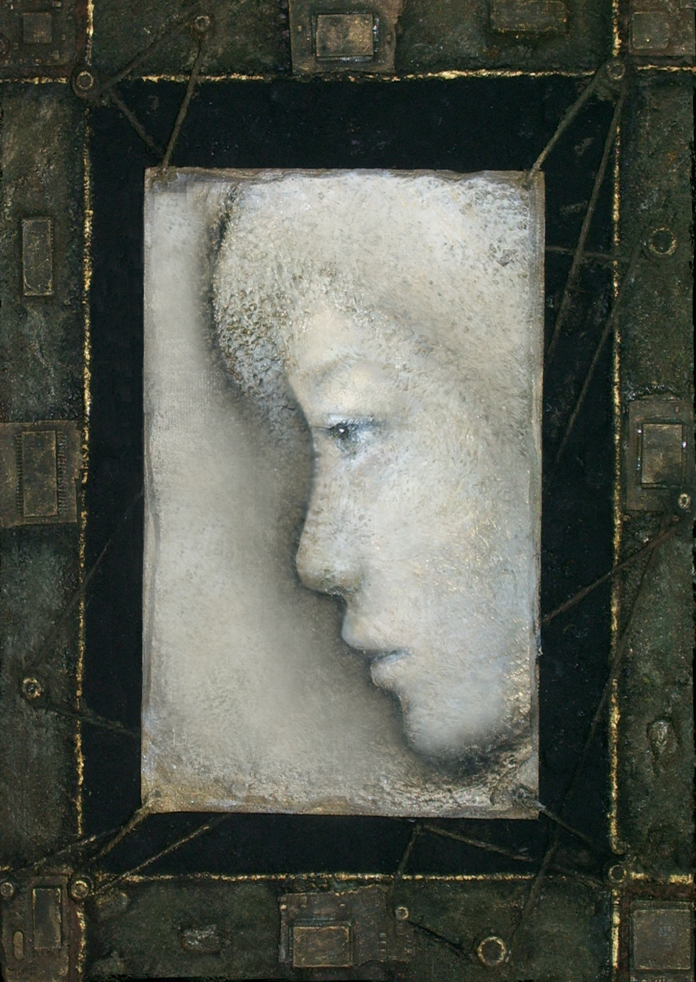 孤独(2003・岩絵具、アクリル)