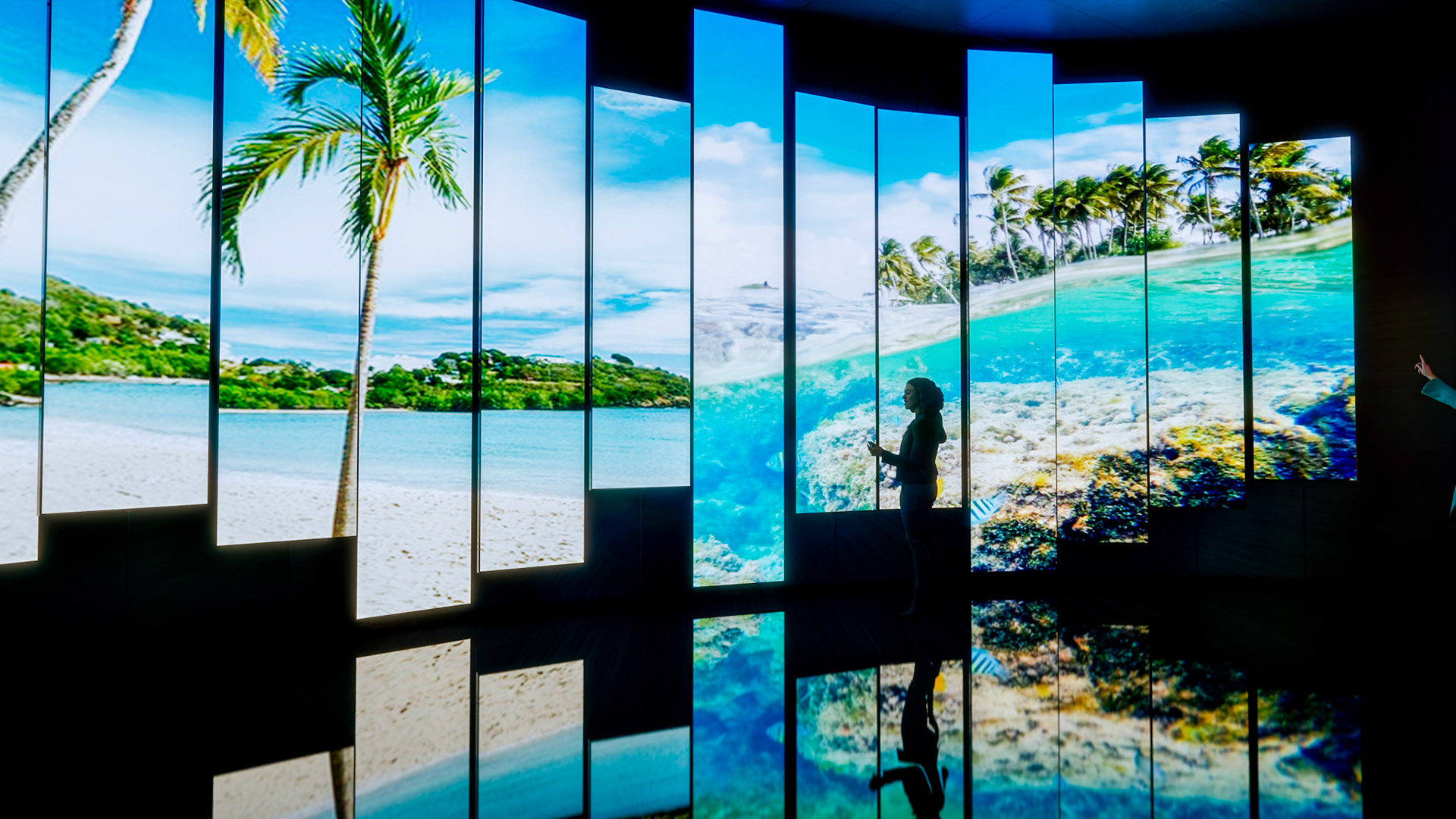 Sala do audiovisual dos biomas da Venezuela