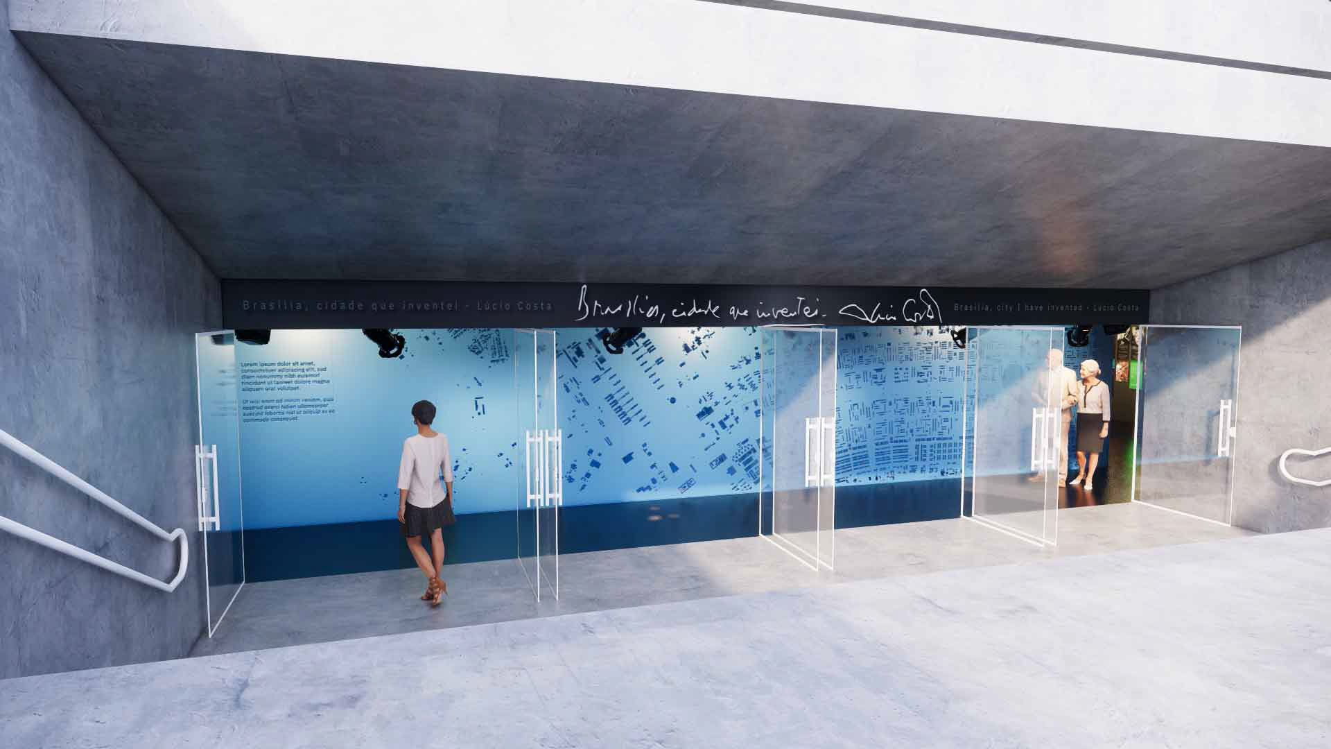 Entrada no Espaço Lucio Costa