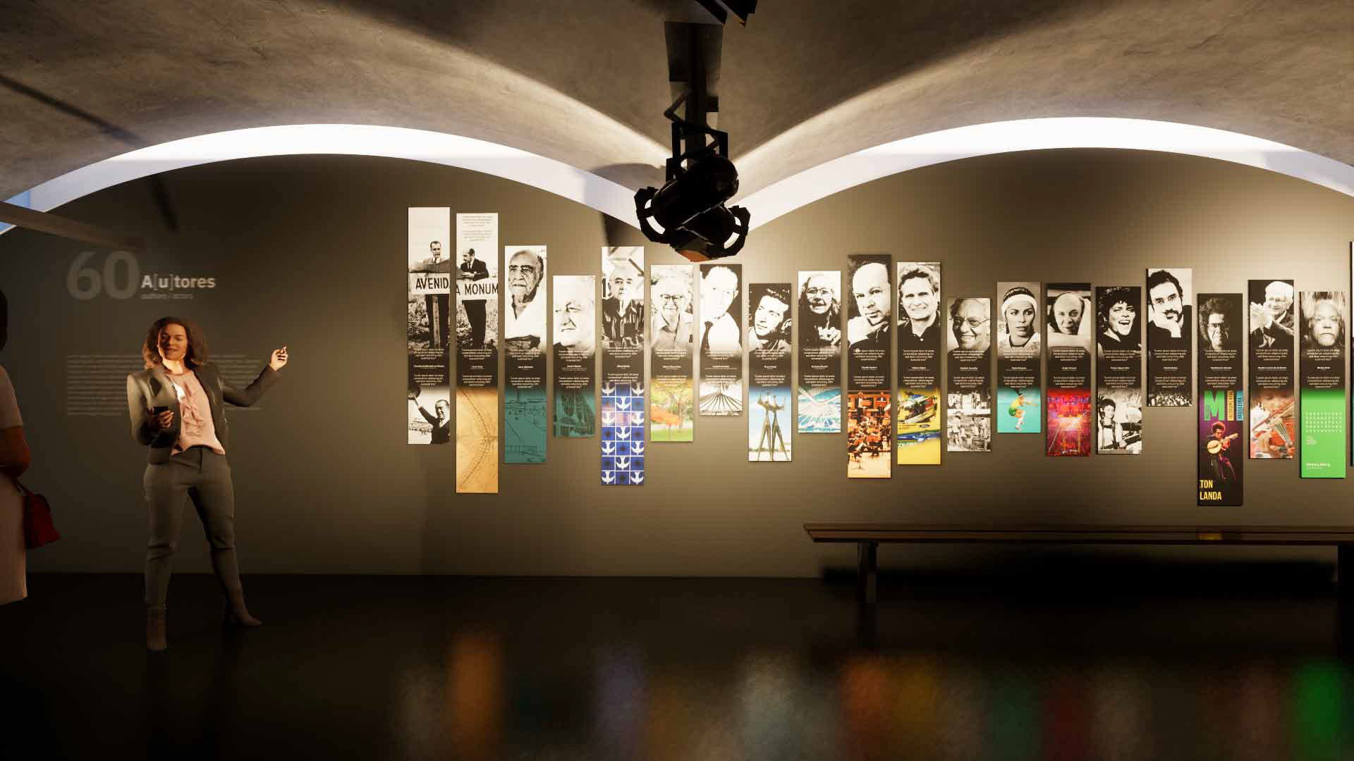 Exposição temporária 60 A[u]tores de Brasília