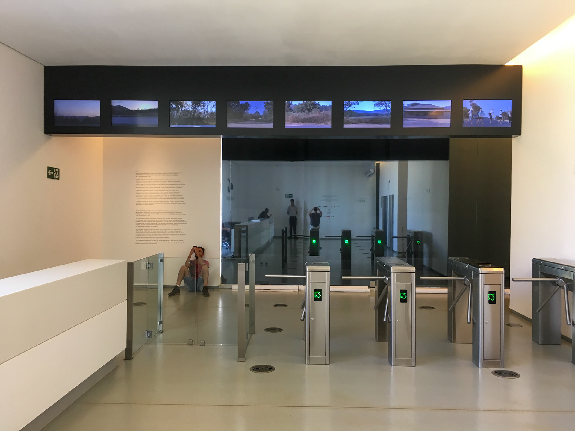 Entrada na exposição permanente