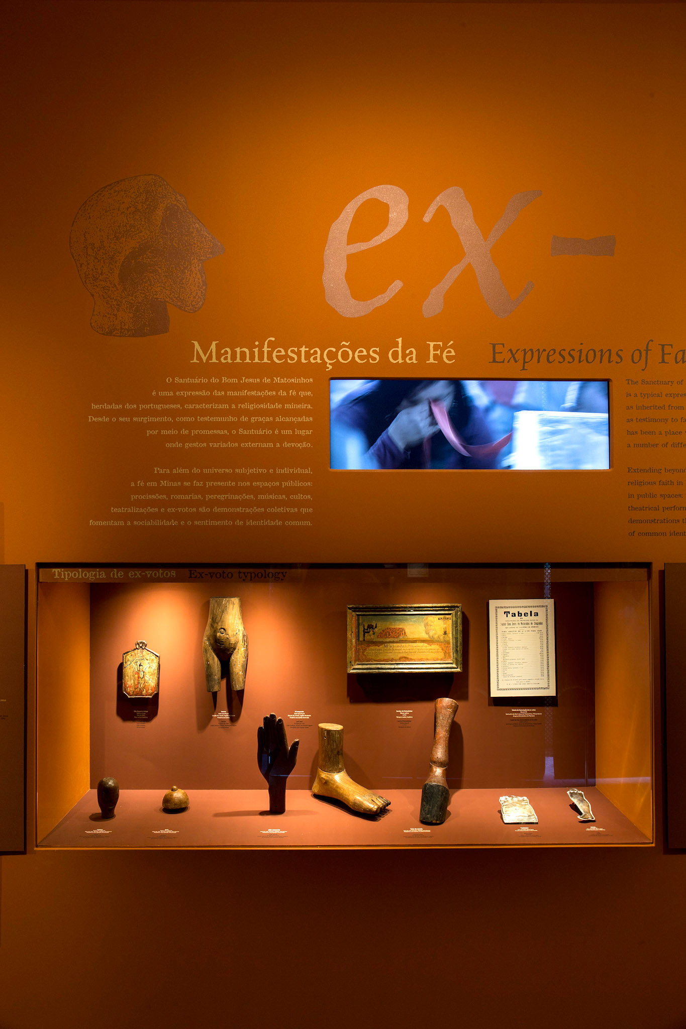 Vitrine dos ex-votos