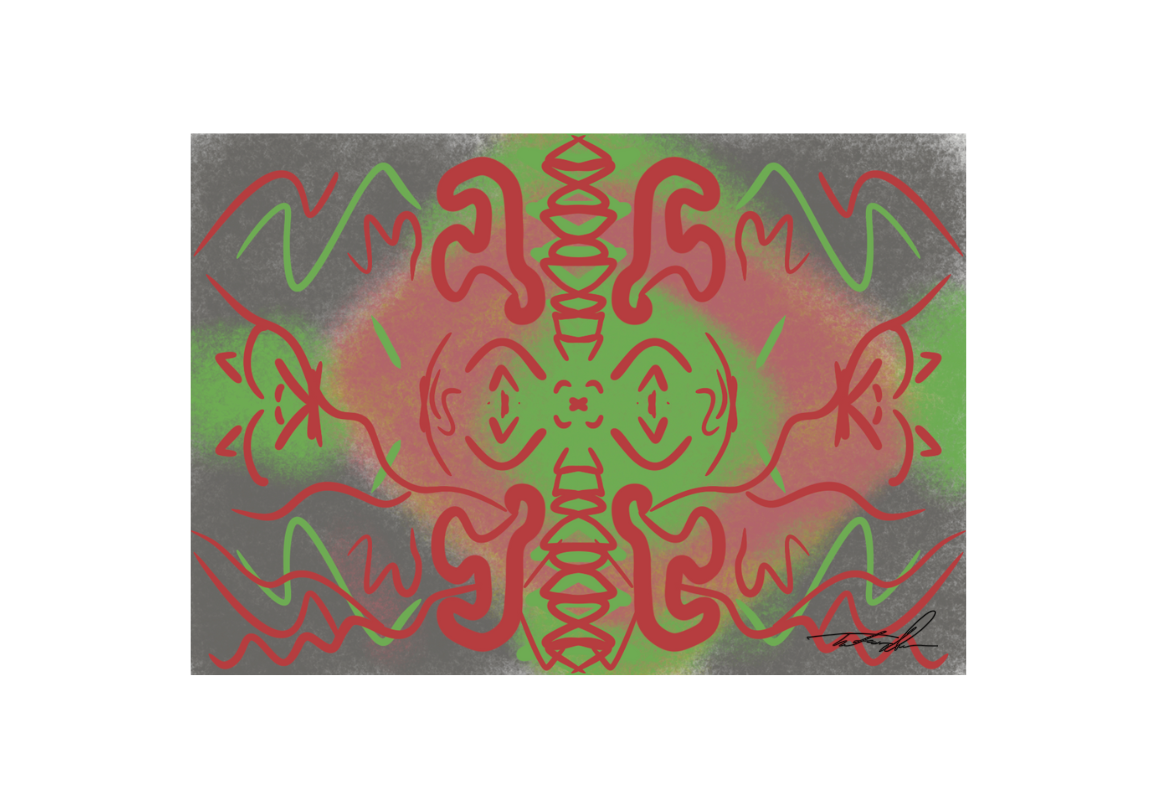 Artwork by Triston Derieux exploring themes of dissonance and multiple perspectives