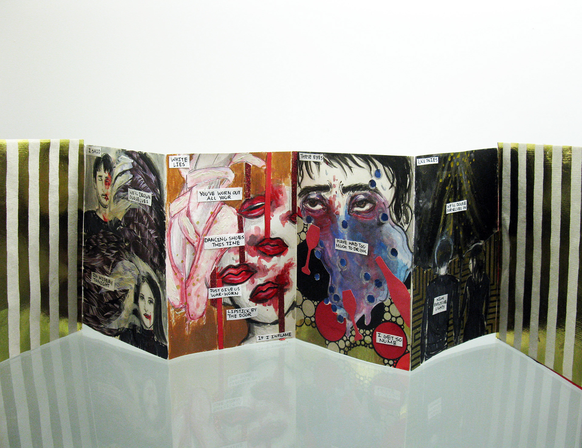Lyric book based on My Chemical Romance's song "Bury Me in Black"