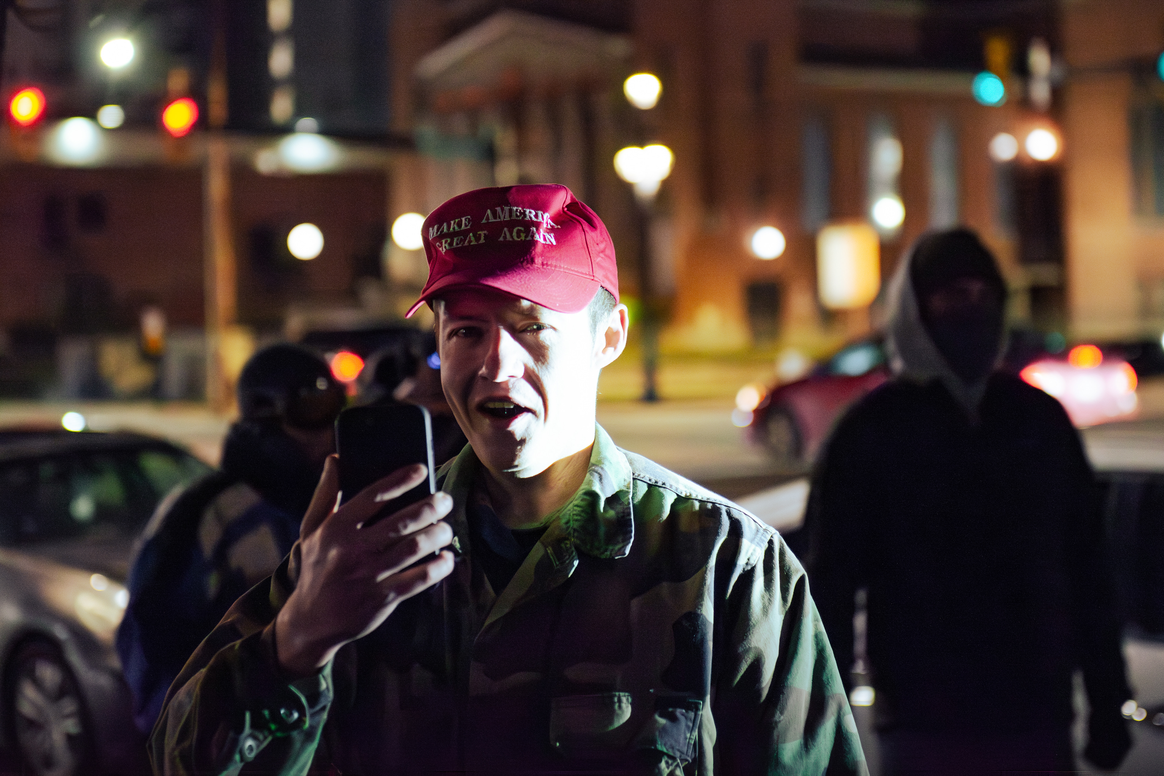 A cameo from MAGA trying to disrupt a peaceful protest