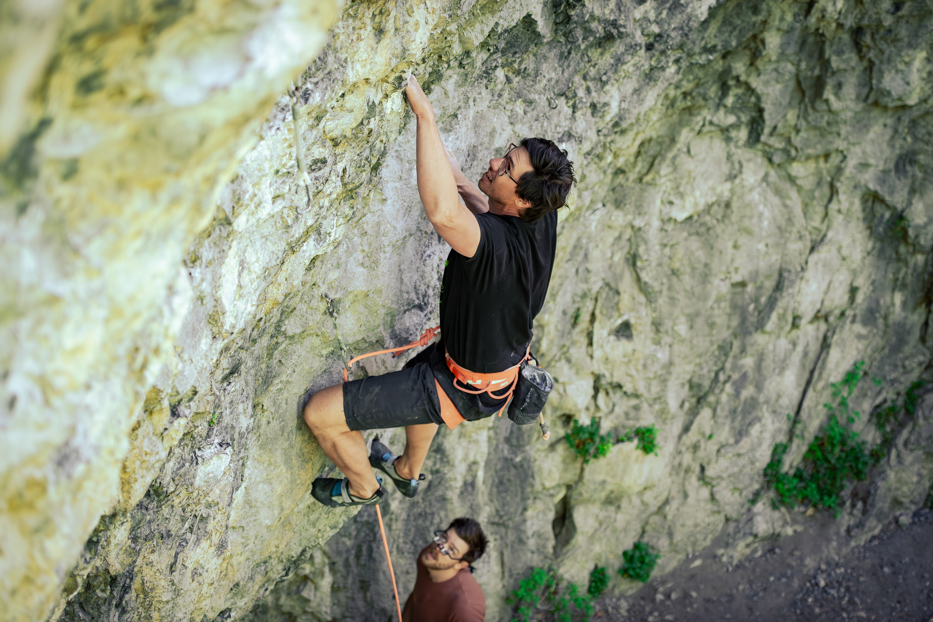 Eddie on License To Thrill (5.11c)