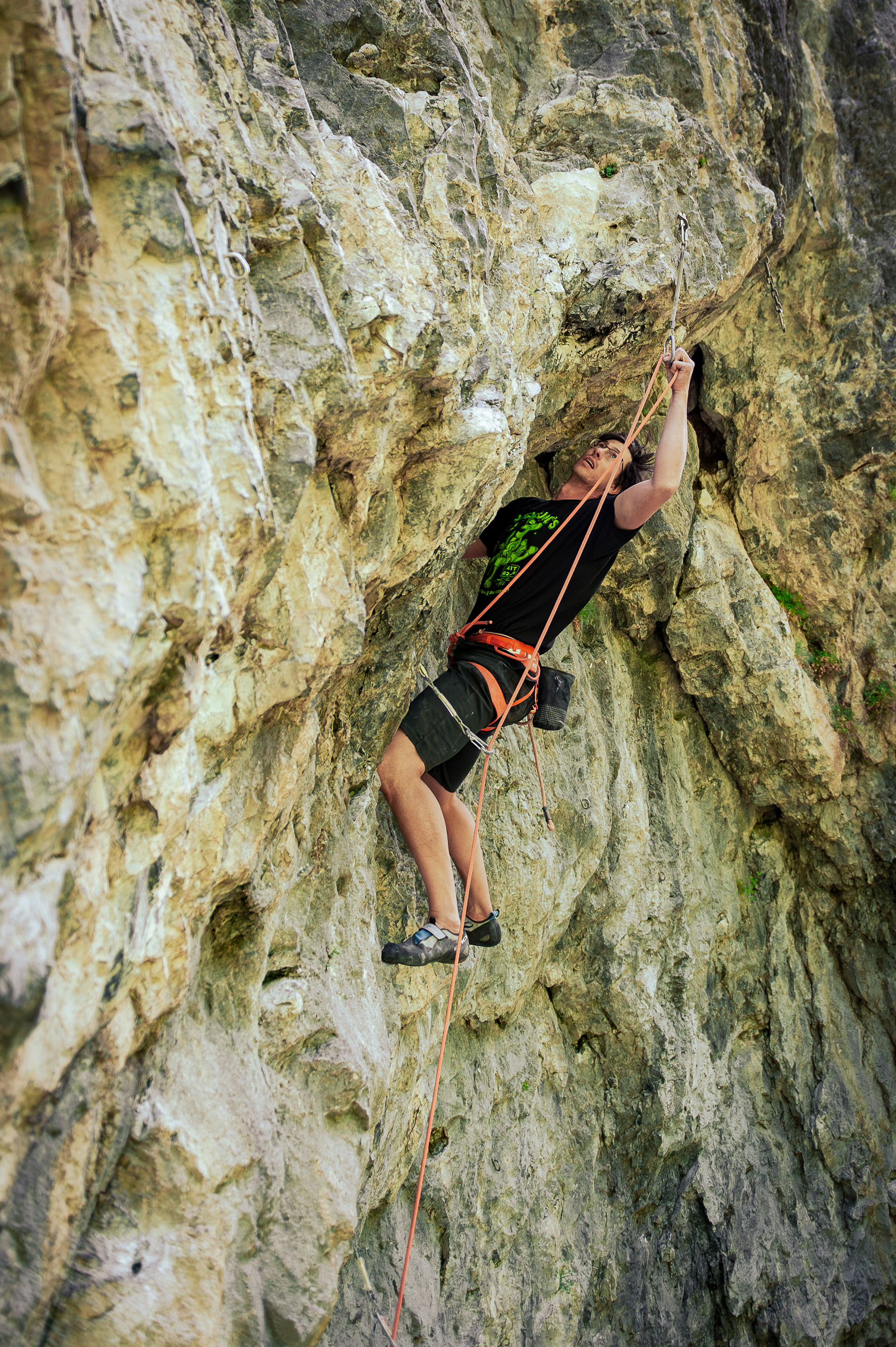 Eddie on License To Thrill (5.11c)