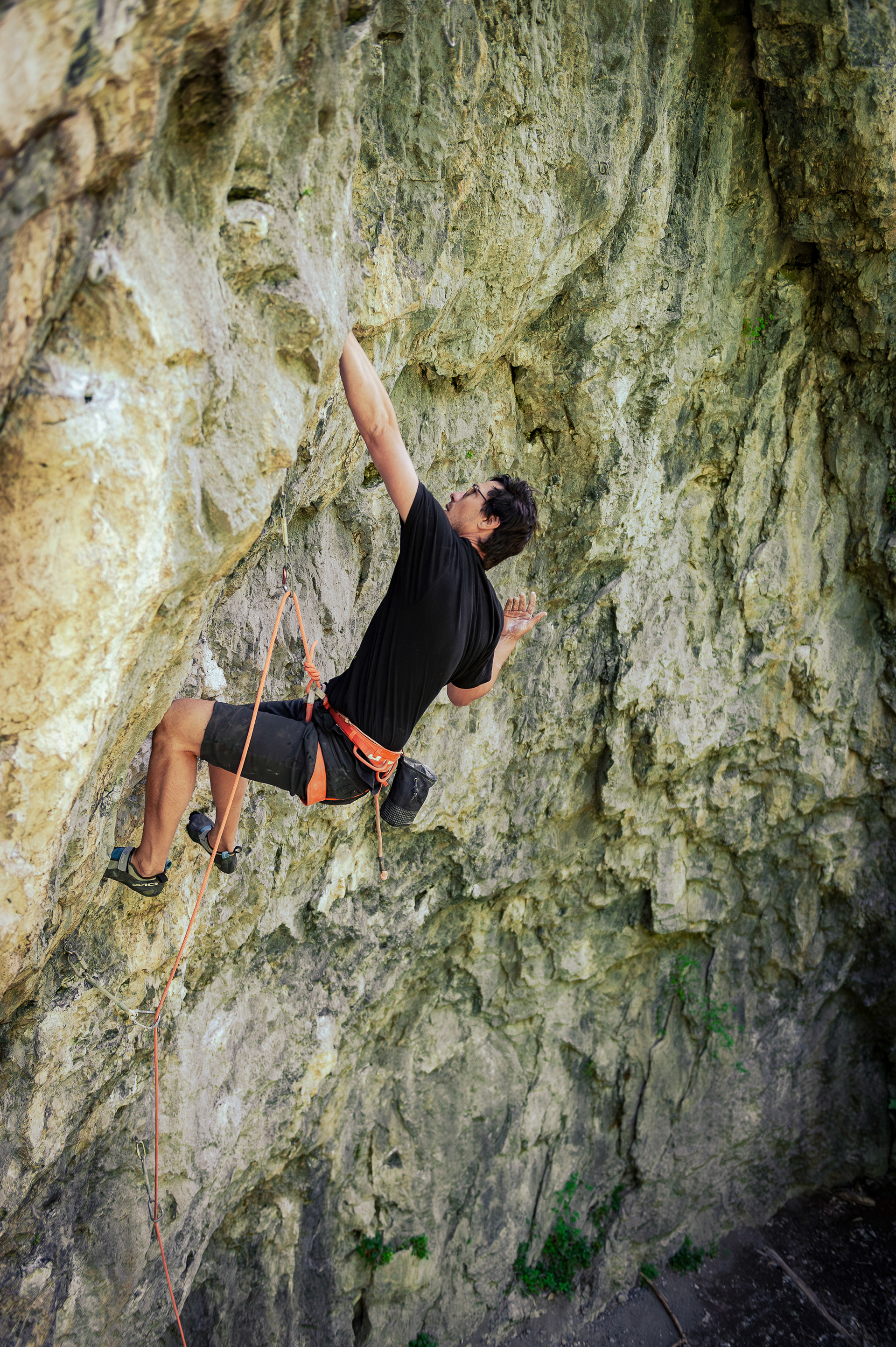Eddie on License To Thrill (5.11c)