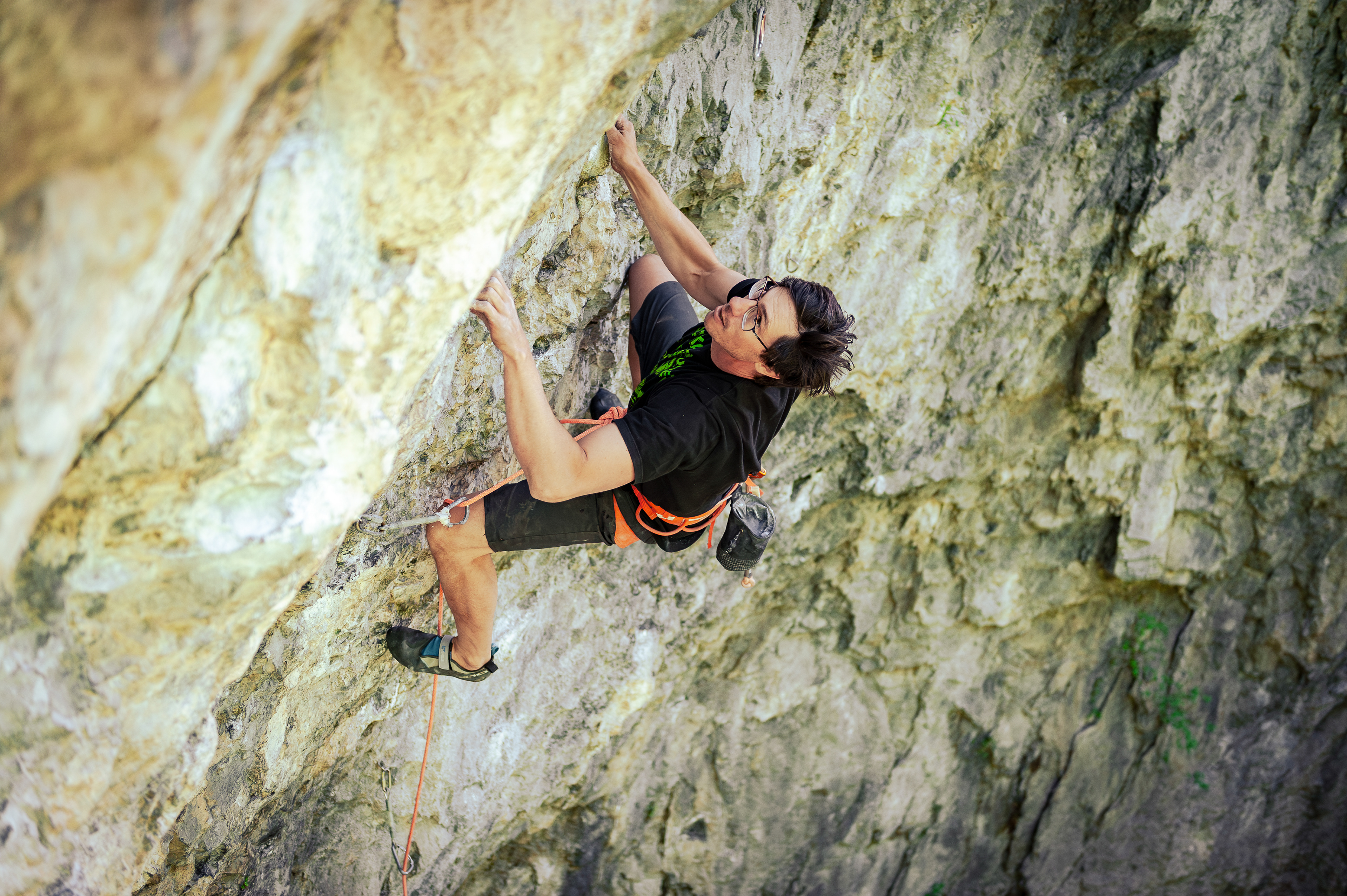 Eddie on License To Thrill (5.11c)