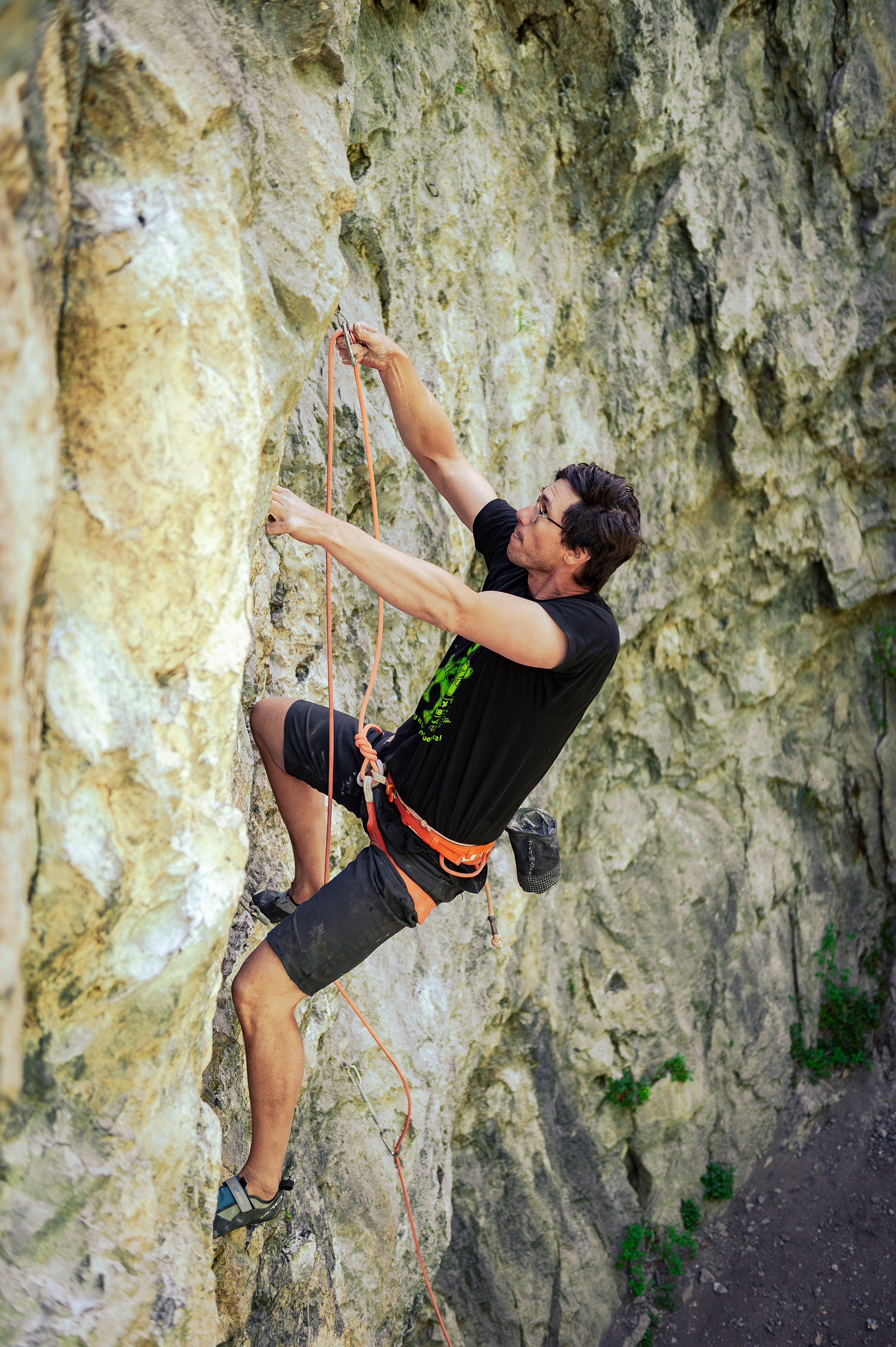 Eddie on License To Thrill (5.11c)