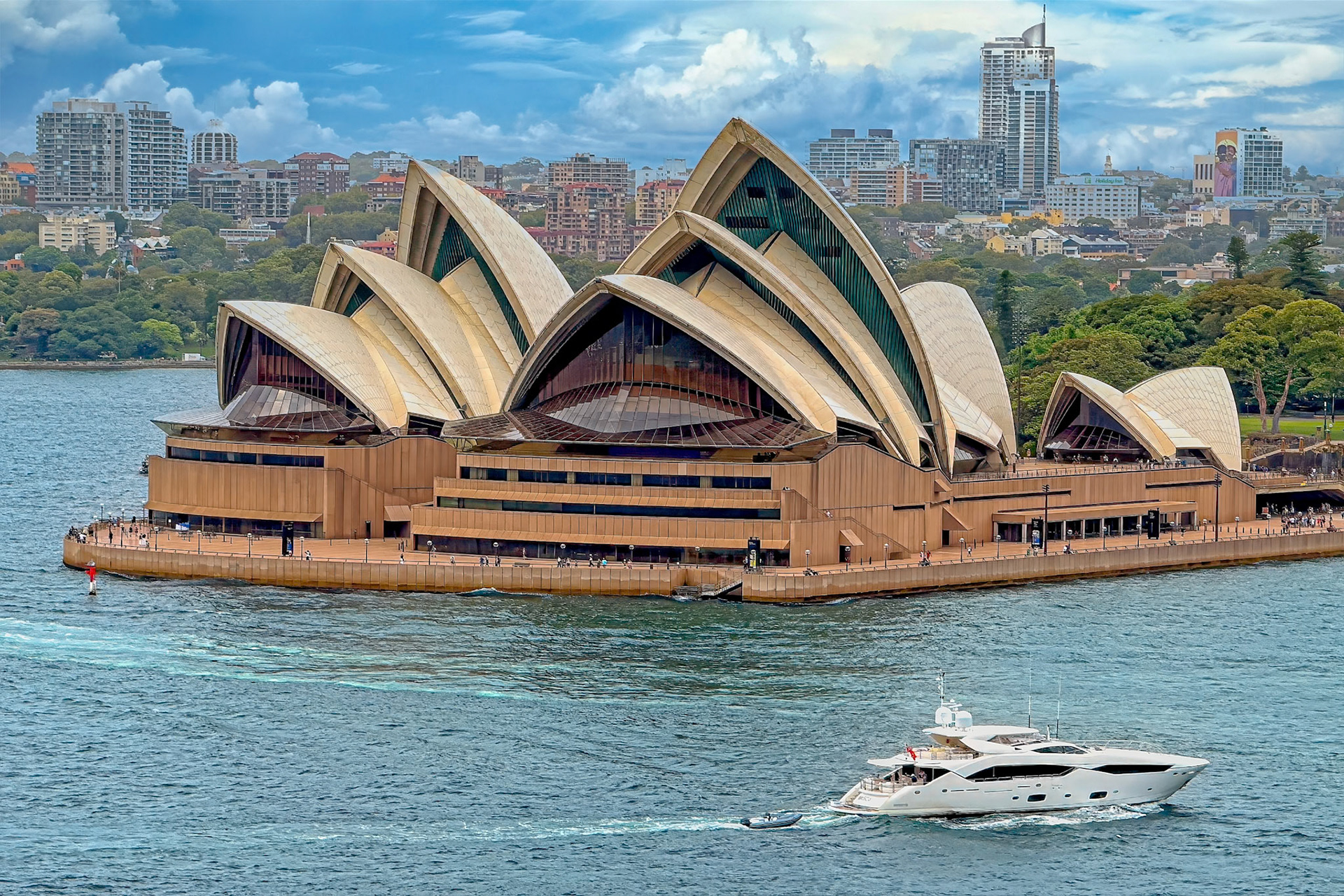 Beautiful view from the nearby bridge.