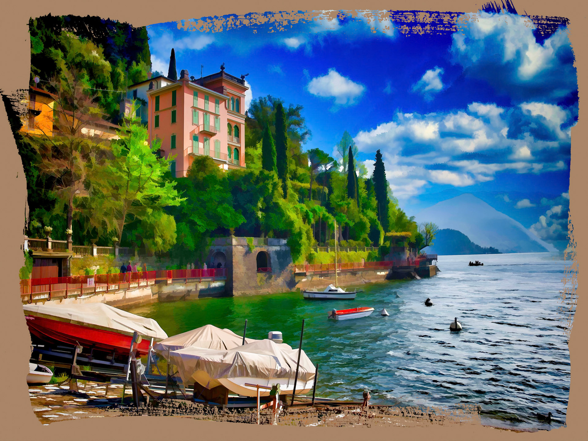 A relaxing day in beautiful Lake Como, Italy