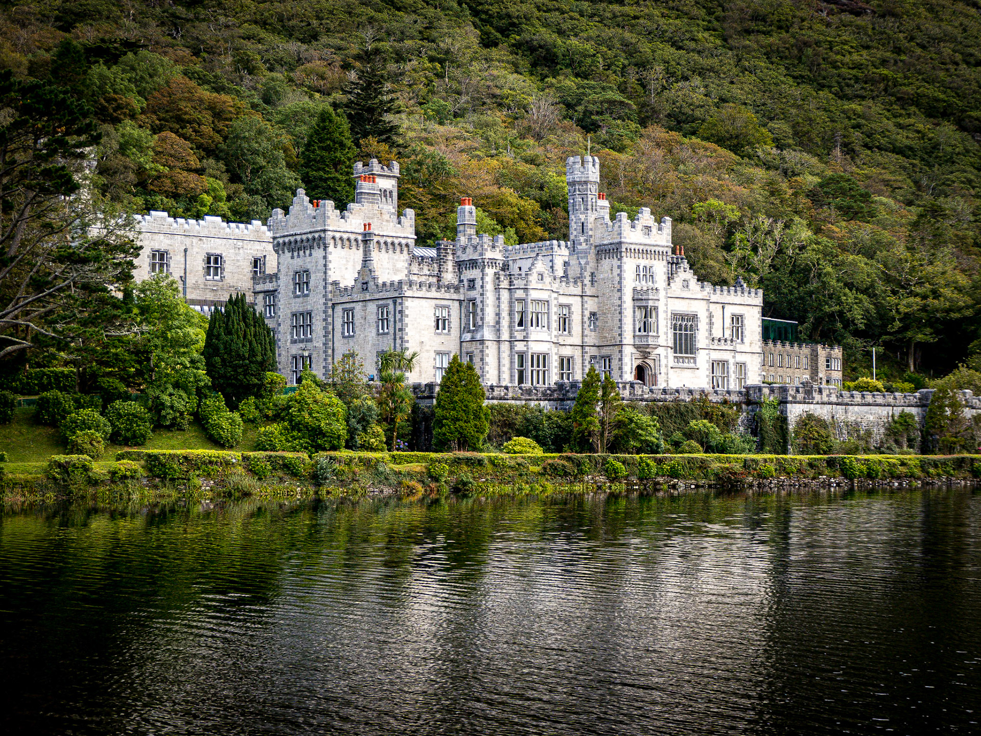 A beautiful building, constructed in 1868 as a private home, then owned by nuns, and currently owned by the University of Notre Dame. There is also a gothic church and family cemetary on the grounds.