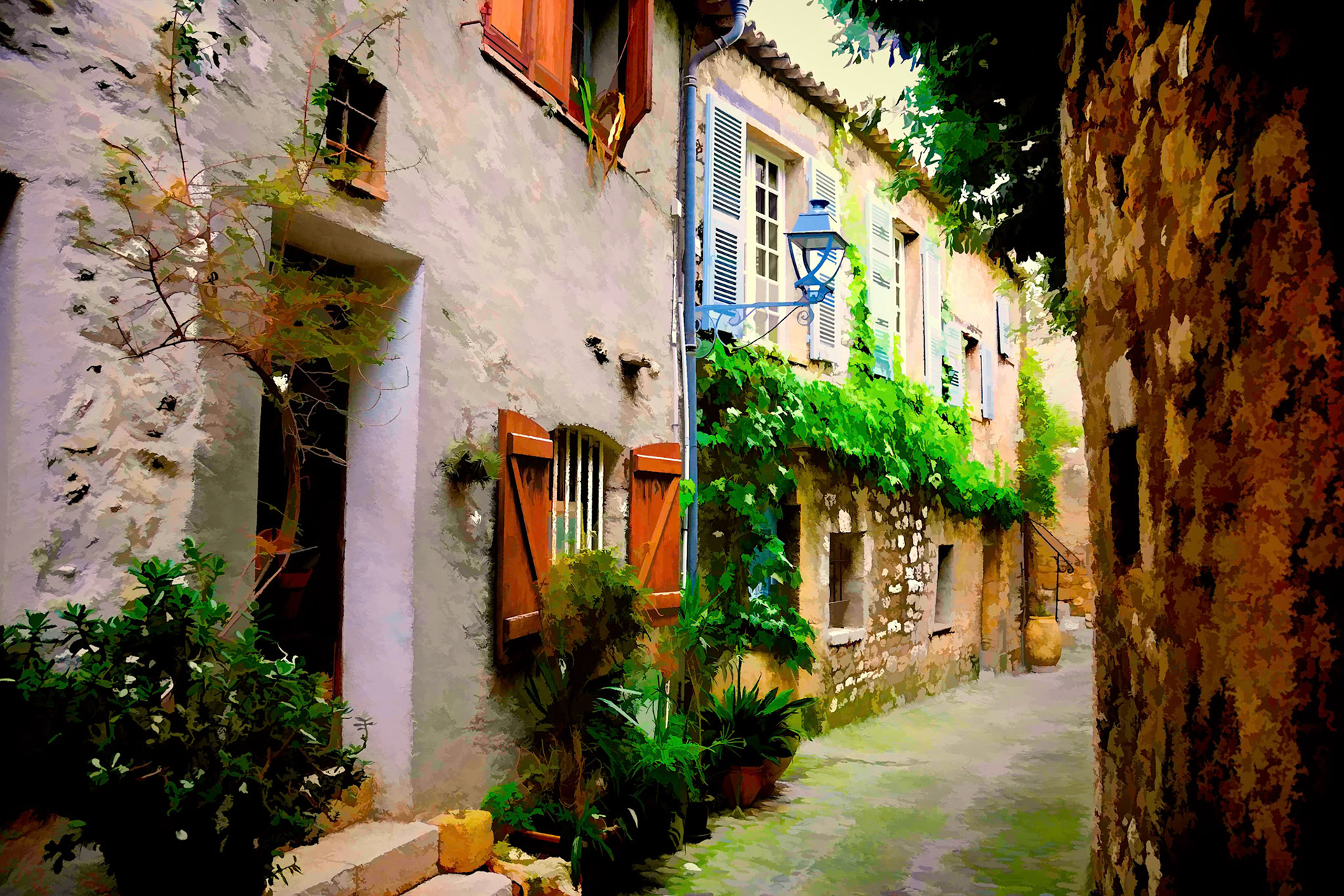 A quiet lane in Nice, France