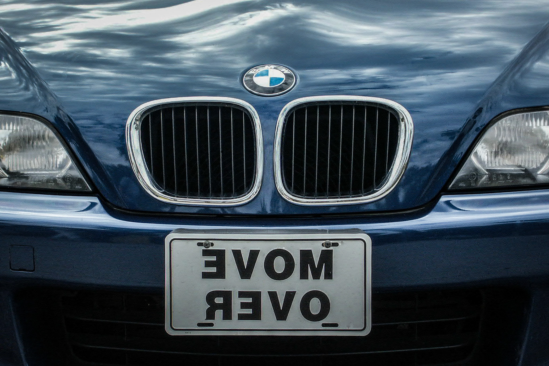 License Plate on BMW, with property release (because it's my car).