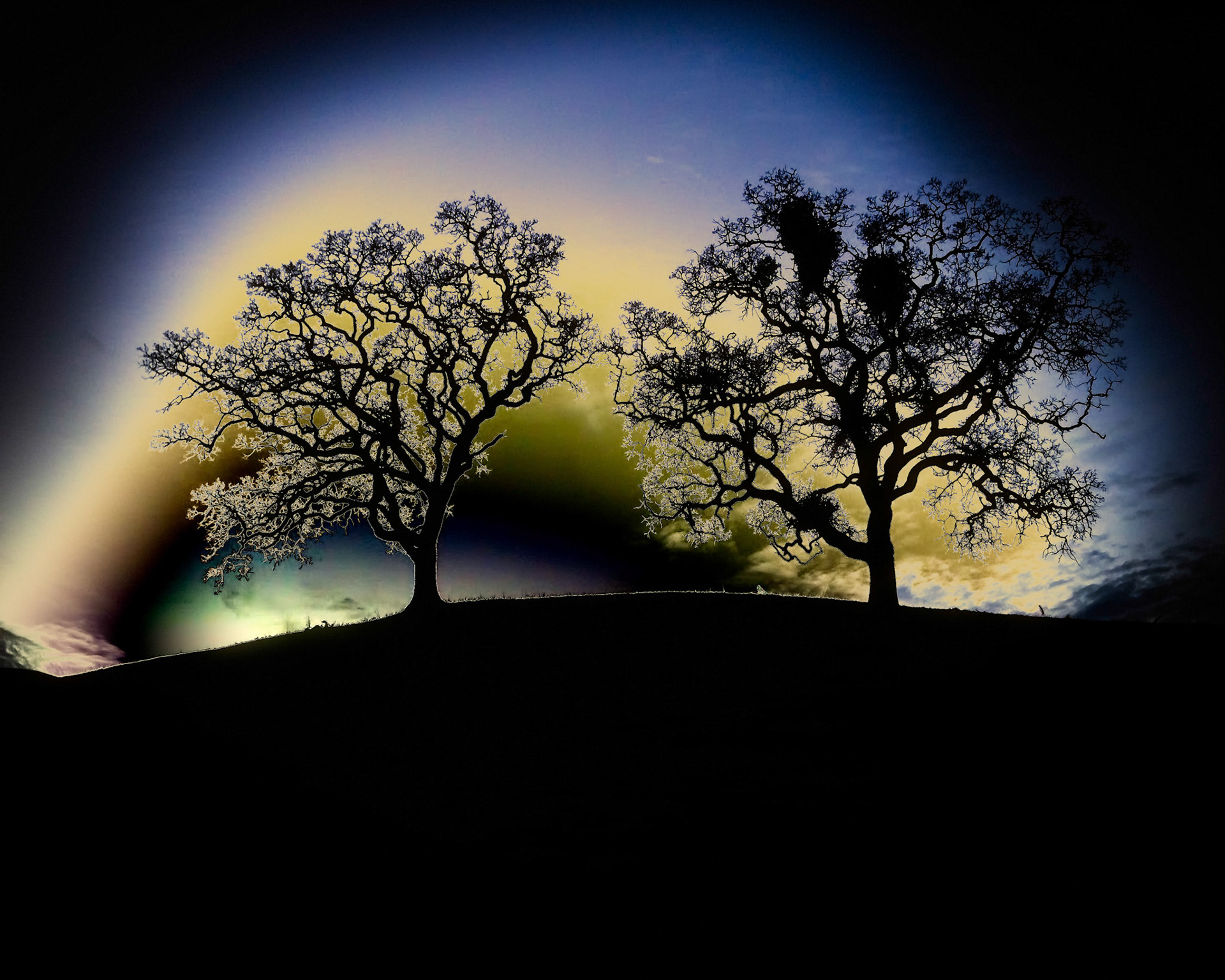 Beautiful expanded sunset in California.