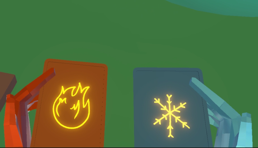 Fire card and ice card