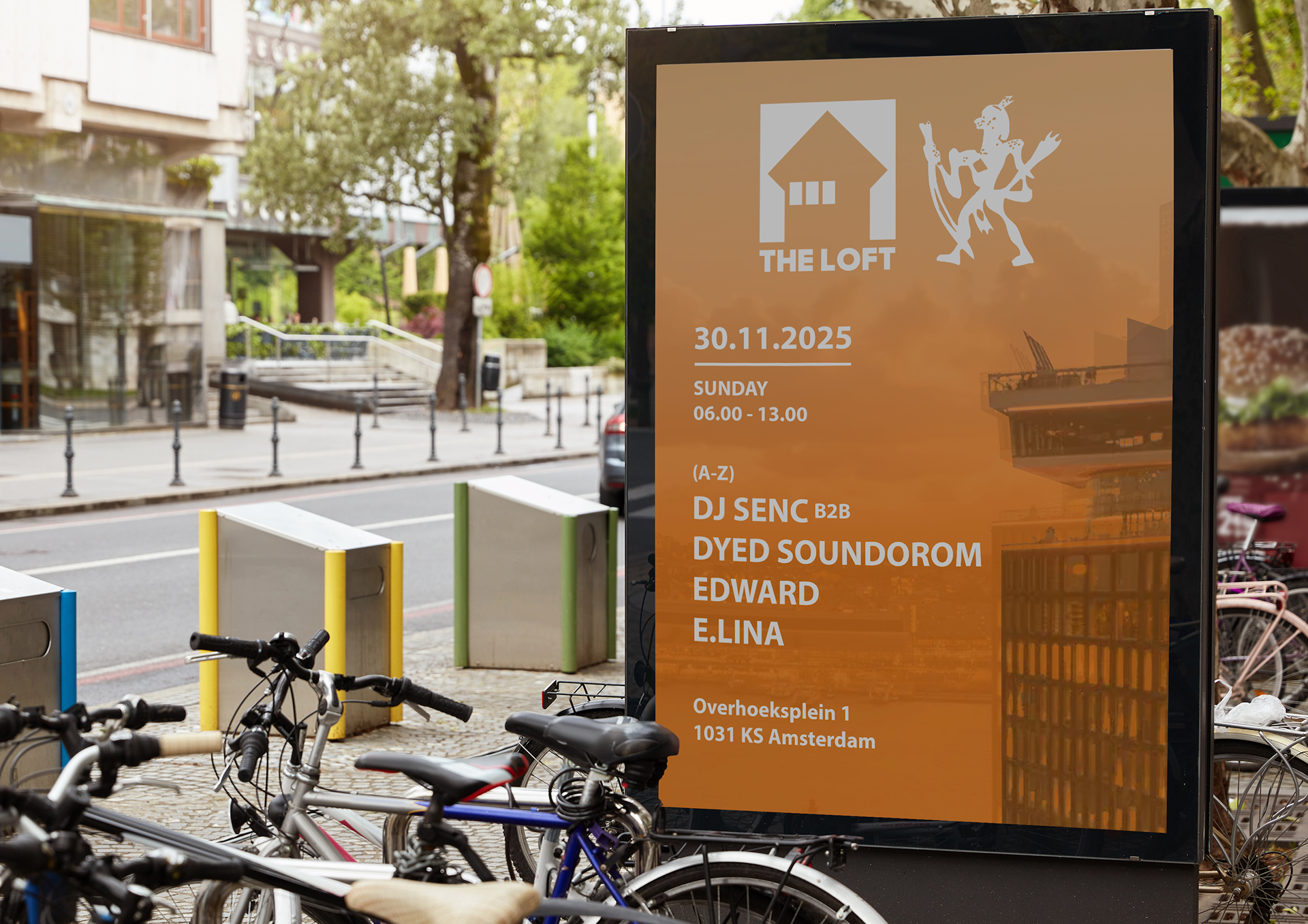 Application of logo concept on poster display